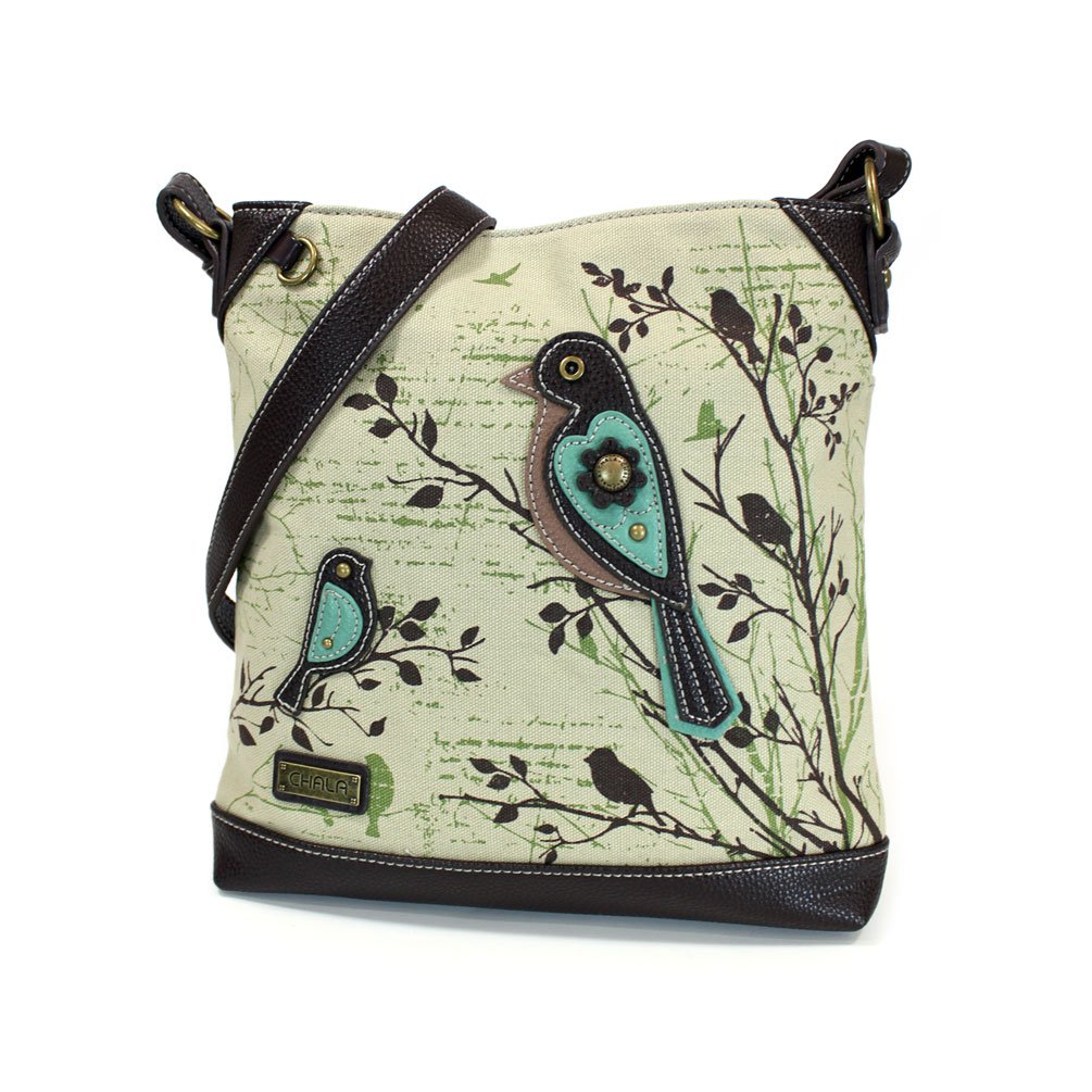 CHALA Women's Canvas Crossbody Bag - Adjustable Strap Mid-Size Shoulder Purse for Everyday Use, Travel & Shopping