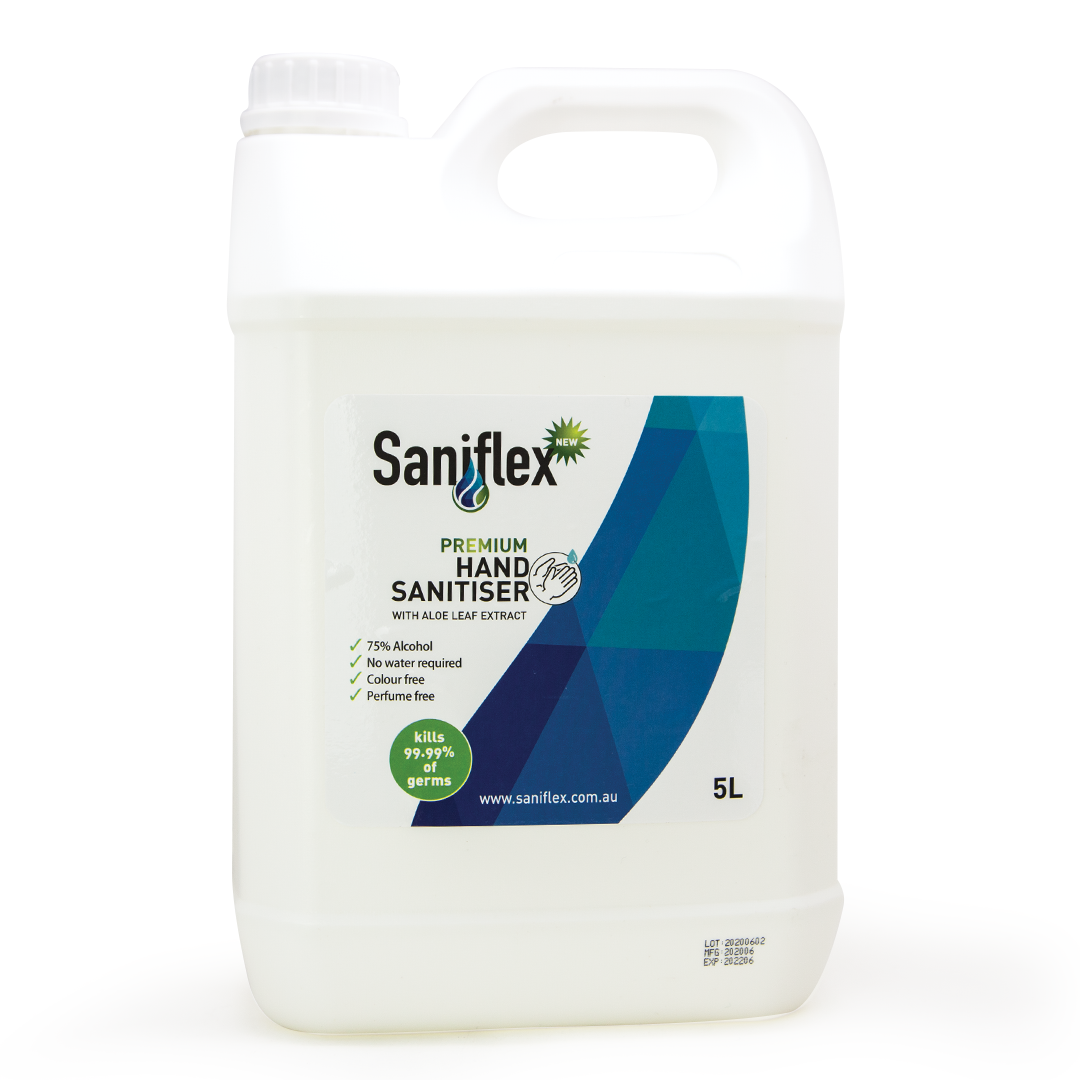 Saniflex Hand Sanitizer with 75% Alcohol - Kills 99.9% Germs, Travel Size, Moisturizing Formula for Dry Skin - Perfect for Home, Office, Gym, and On-the-Go Use
