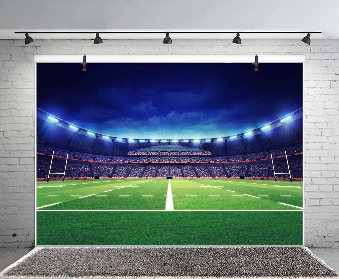 Yeele 12x8ft Football Stadium Photography Backdrop - Sports Game Background for Newborn Boy, Children Photo Booth, Family Photoshoot & Studio Props - Perfect for Birthday Parties, Sports Events, and Professional Photography Sessions