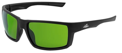 Green Lens, Matte Black Frame