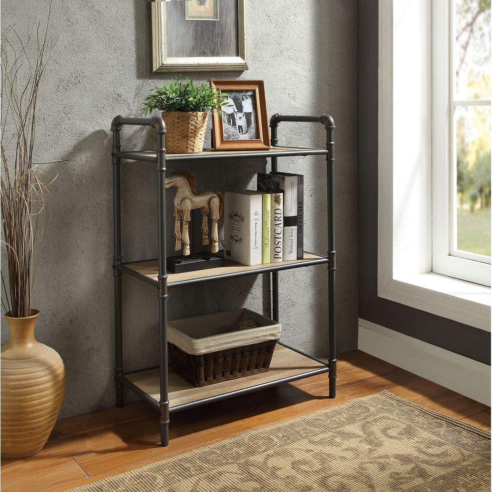 Knocbel 3-Tier Industrial Bookcase Shelf - 26