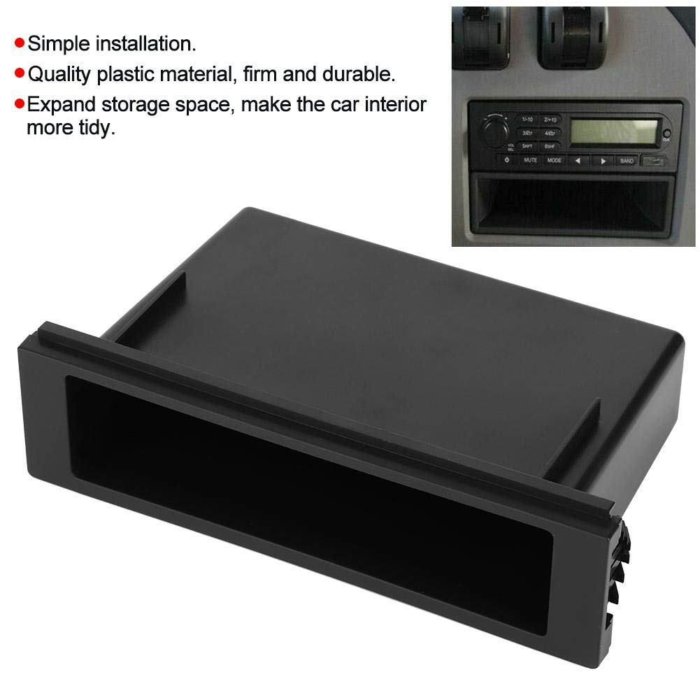 Universal 1 Din Car Stereo Radio Storage Box Organizer - Multi-Application Dash Pocket for Chevy Cruze & Other Vehicles | Perfect for Storing CDs, Phones & Small Accessories While Driving