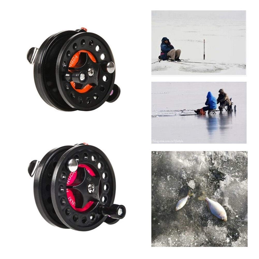 Premium Mini Fly Fishing Reel with Ball Bearings - Lightweight Carp & Ice Fishing Reel - HD68 4B Color - Perfect for Freshwater, Saltwater & Stream Fishing Adventures