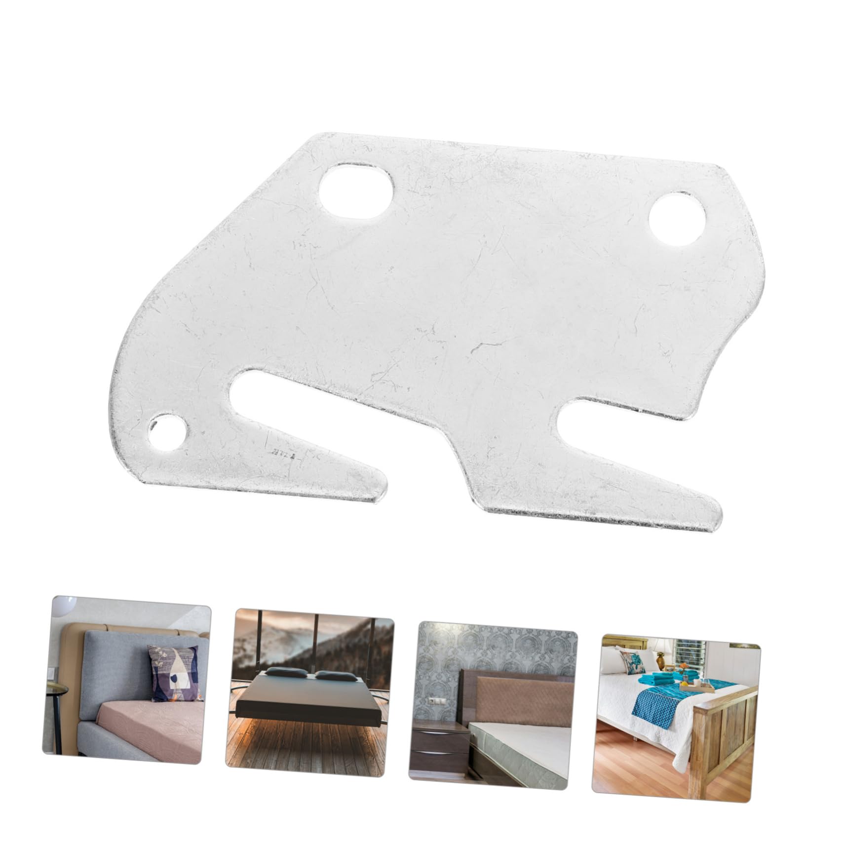 2pcs Bed Frame Connectors - Heavy Duty Wood Bed Hooks for Furniture Assembly