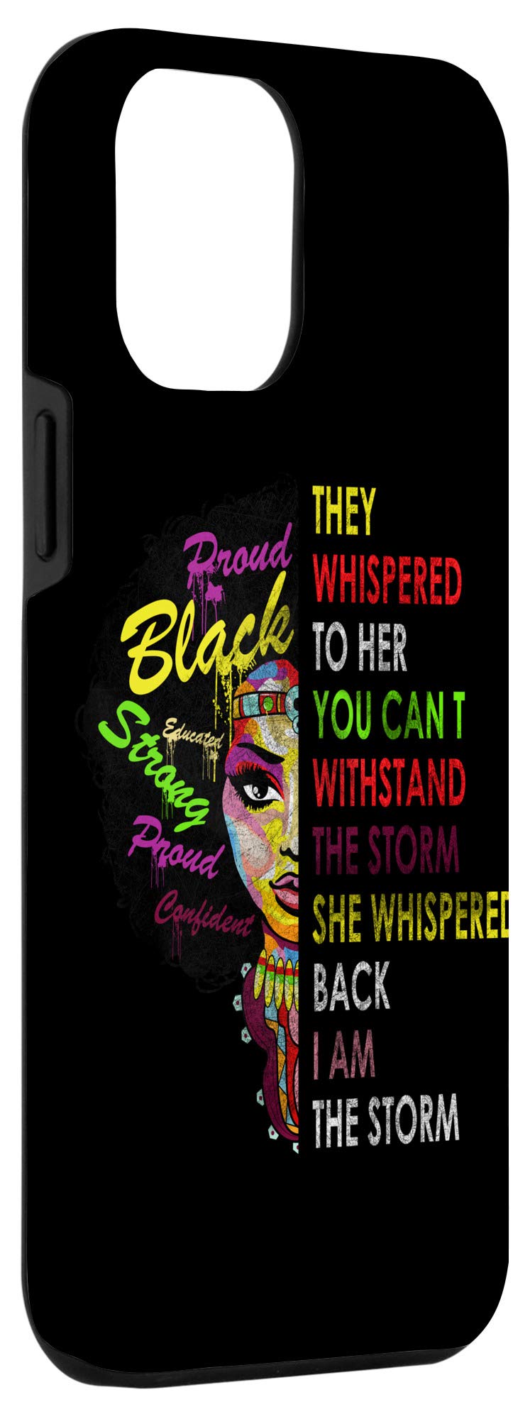 iPhone 12 Pro Max Case - Premium Melanin-Inspired Design for African American Women - Perfect for Everyday Protection & Style at Work, School or Social Events