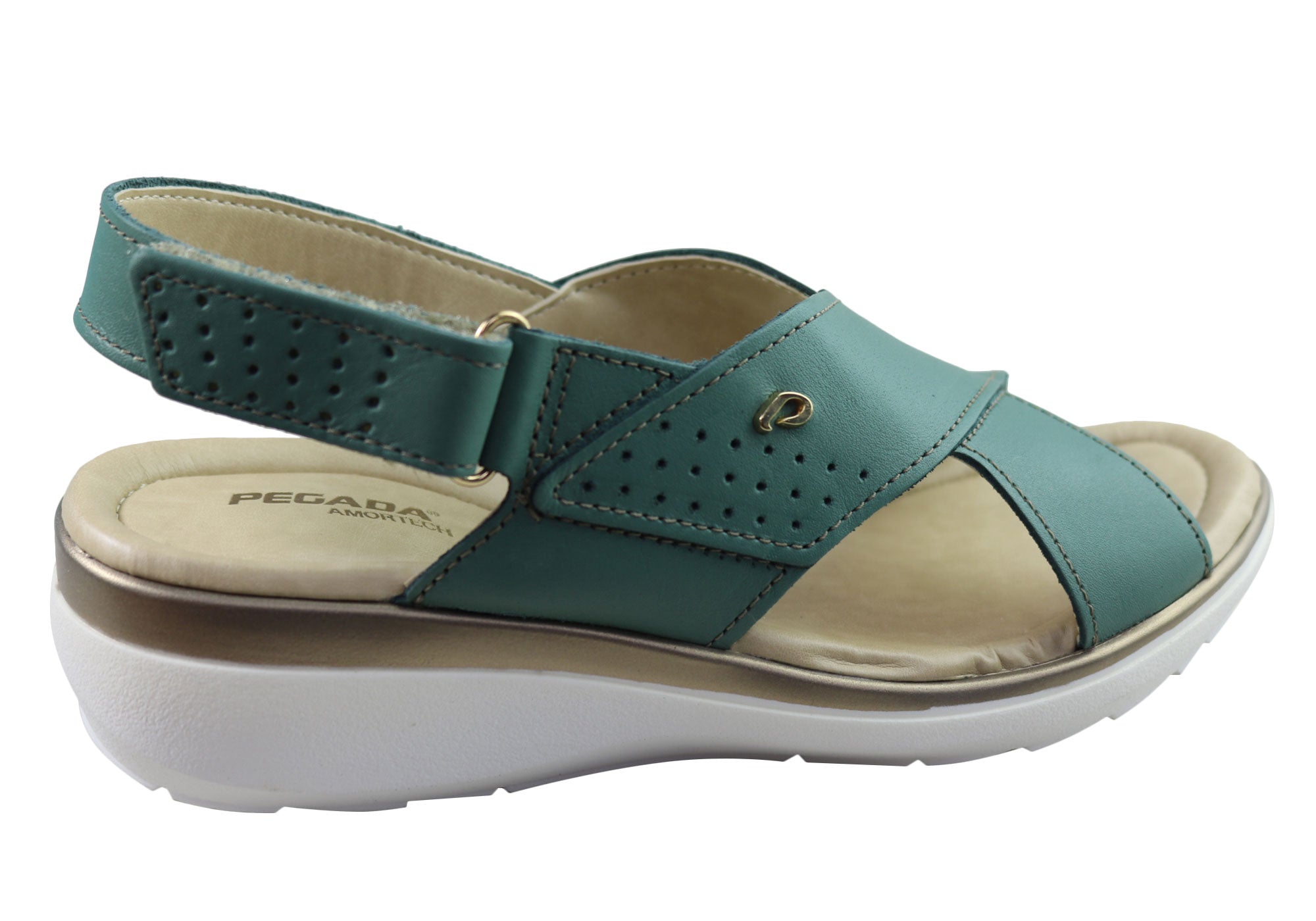 Pegada Paros Women's Comfortable Leather Sandals - Handmade in Brazil - Perfect for Beach, Vacation & Summer Outfits