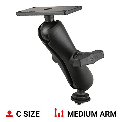 RAM MOUNTS Track Ball Mount for Humminbird Helix 7 RAM-202-24-354-TRA1U with Medium Arm | Compatible with RAM Tough-Track System | Perfect for Marine & Fishing Navigation