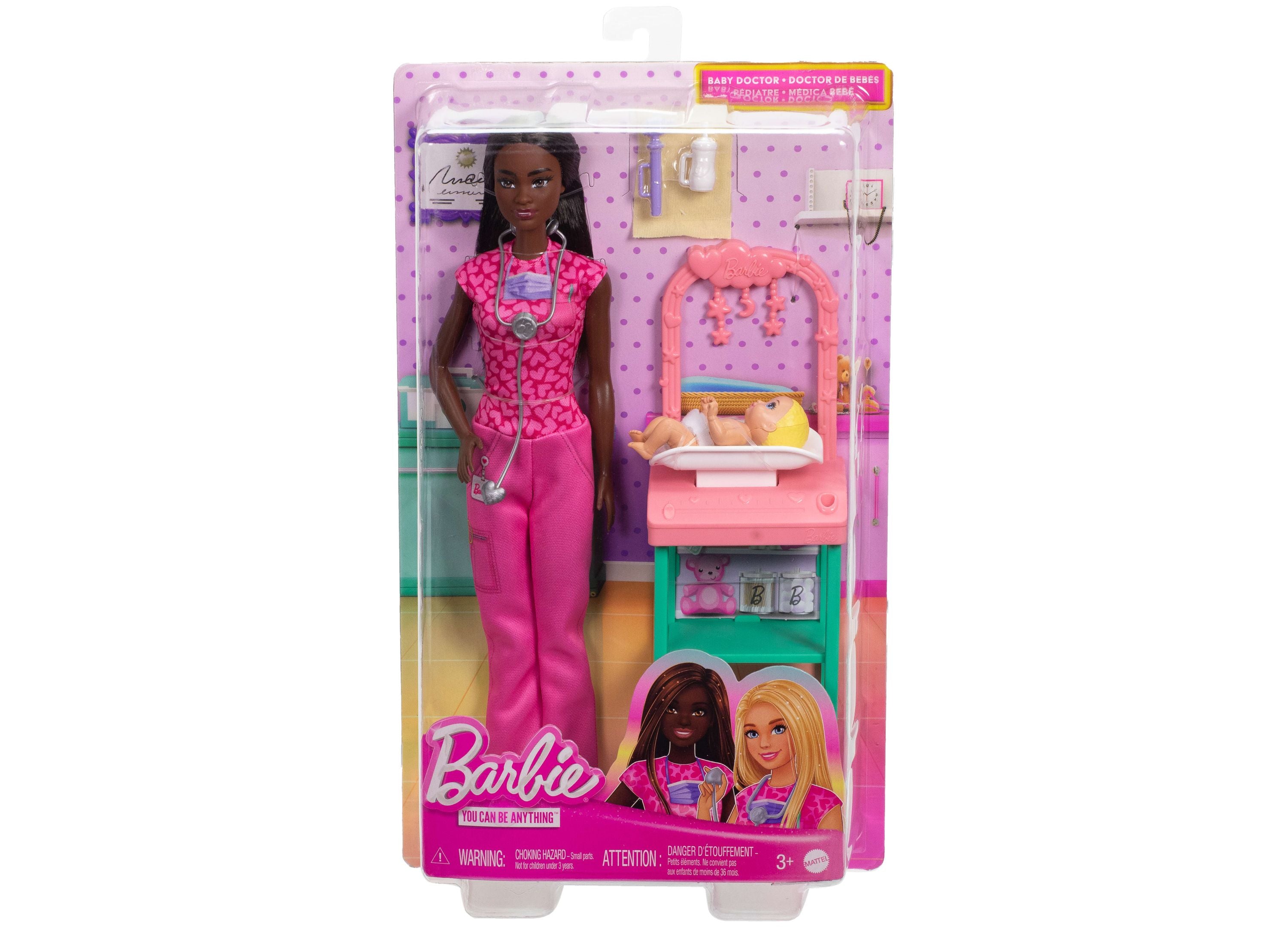 Barbie Baby Doctor Doll Set with Examination Table & Medical Accessories - Perfect for Kids Role Play & Pretend Play Fun