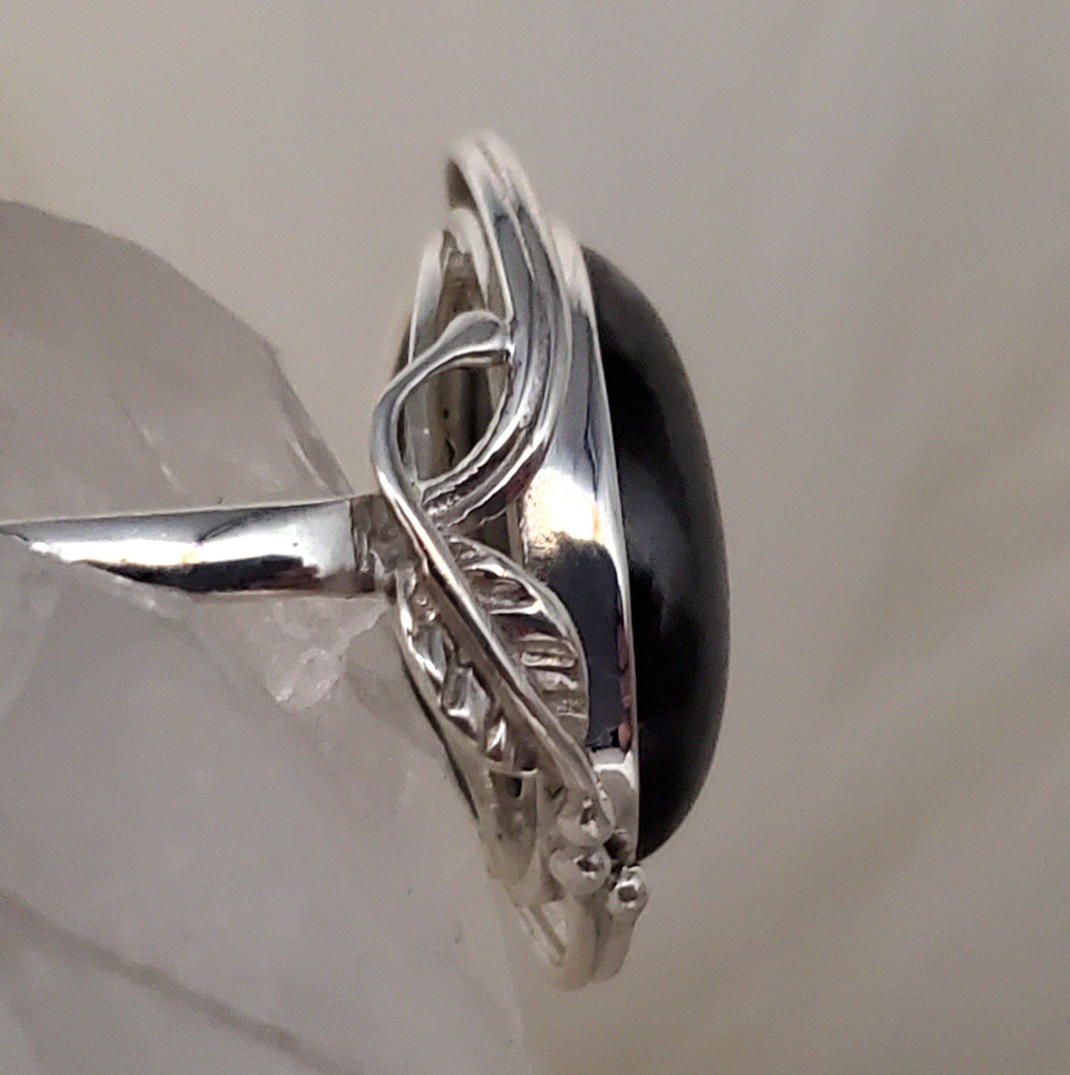 Canadian Sapphire Ring in .925 Sterling Silver (Size 7.5) - Elegant Blue Gemstone Jewelry for Women, Engagement, Wedding & Anniversary Gifts