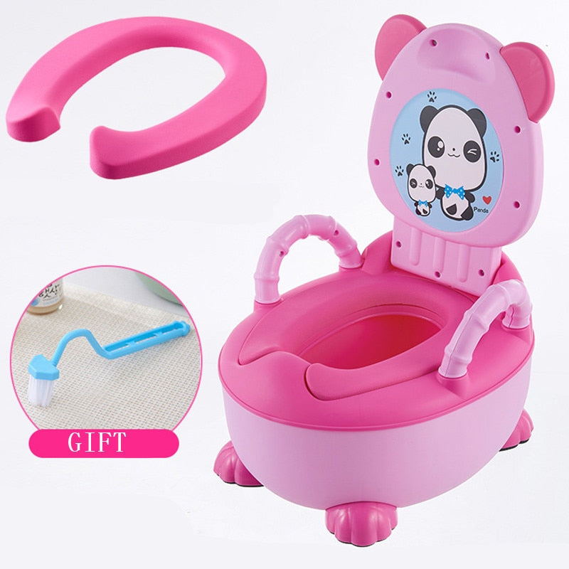 Baby Toilet Seat for Toddlers - Soft Cushioned & Anti-Slip Design for Safety & Comfort - Potty Training Essentials for Home & Travel Use