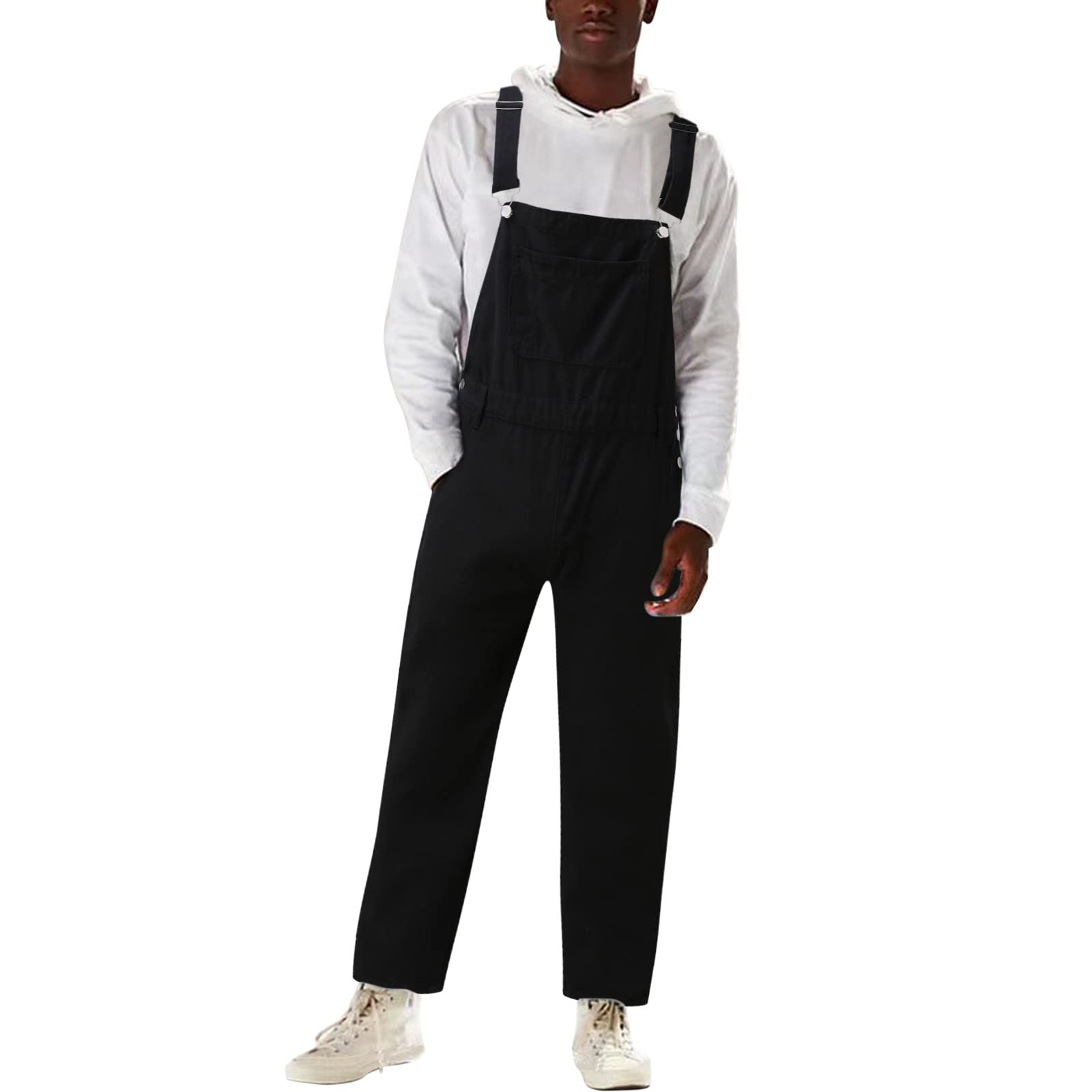 Men's Big & Tall Camo Hunting Overalls - Adjustable Denim Bib Overalls with Pockets for Outdoor Work & Casual Wear | Durable Work Jumpsuit for Hunting, Fishing, Farming & Outdoor Activities