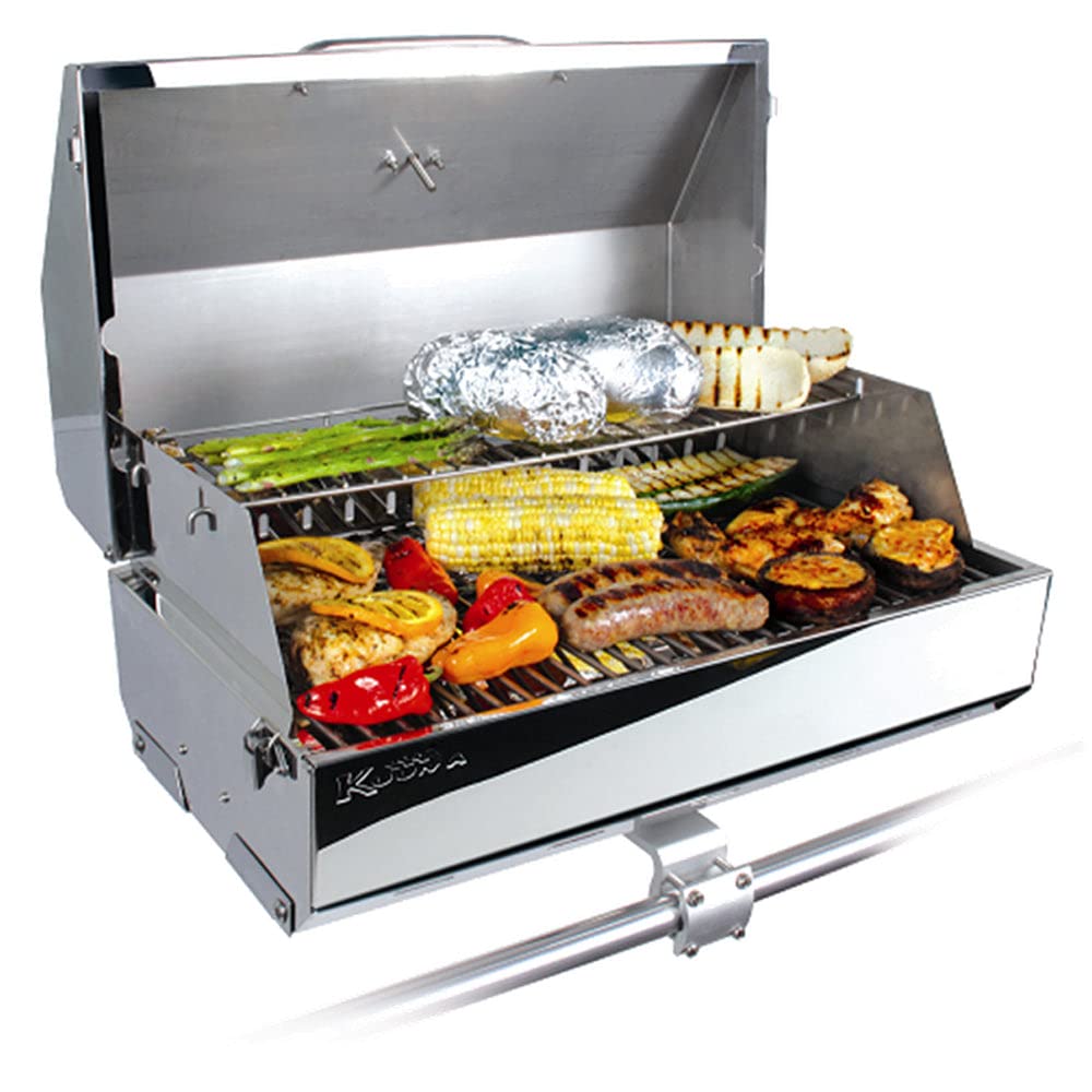 Kuuma 316 Elite Stainless Steel Gas Grill - 316 Sq. In. Cooking Surface for Outdoor BBQ, Patio & Backyard Grilling | Commercial Grade 304 Stainless Steel Burners | Perfect for Tailgating, Camping & Family Gatherings