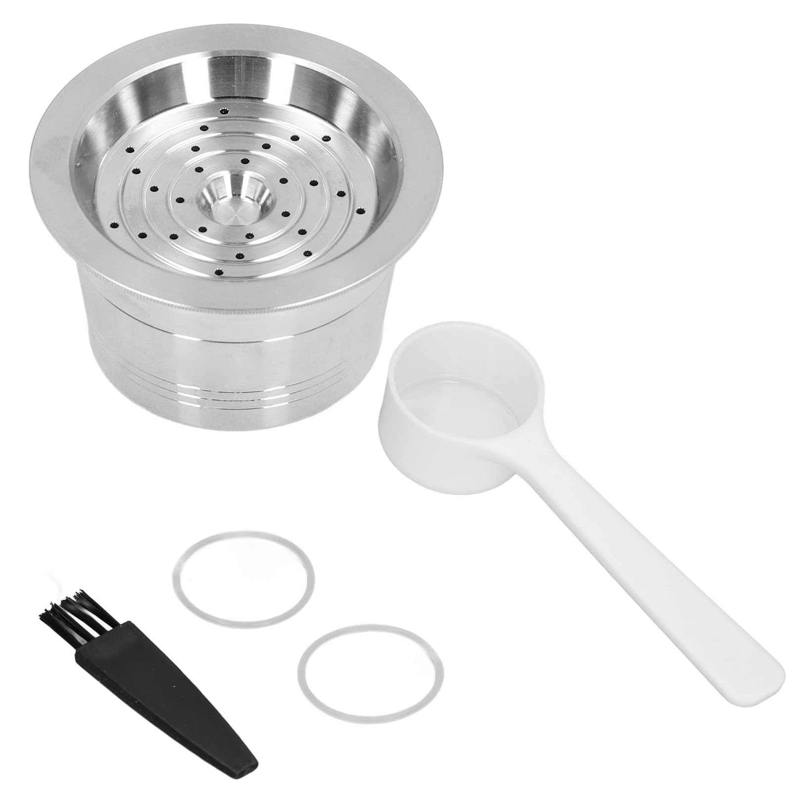 Reusable Stainless Steel Coffee Capsules for Cafissimo - Refillable Coffee Pods with Cleaning Brush | Eco-Friendly & Durable for Home & Office Use