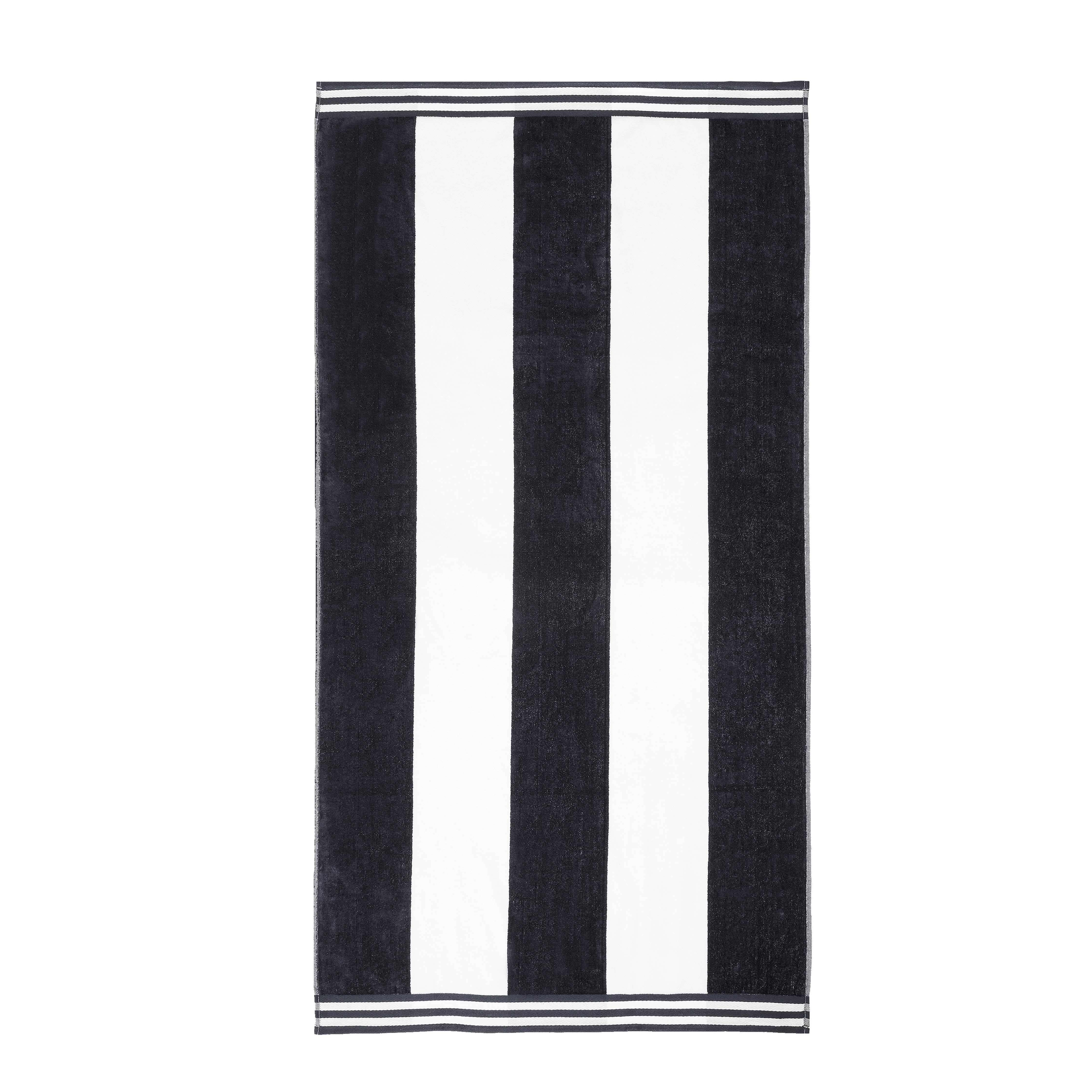 Premium Cabana Stripe Oversized Cotton Beach Towel Set of 2, 4, or 6 - Soft, Absorbent & Quick-Drying for Pool, Beach, Vacation & Spa Use