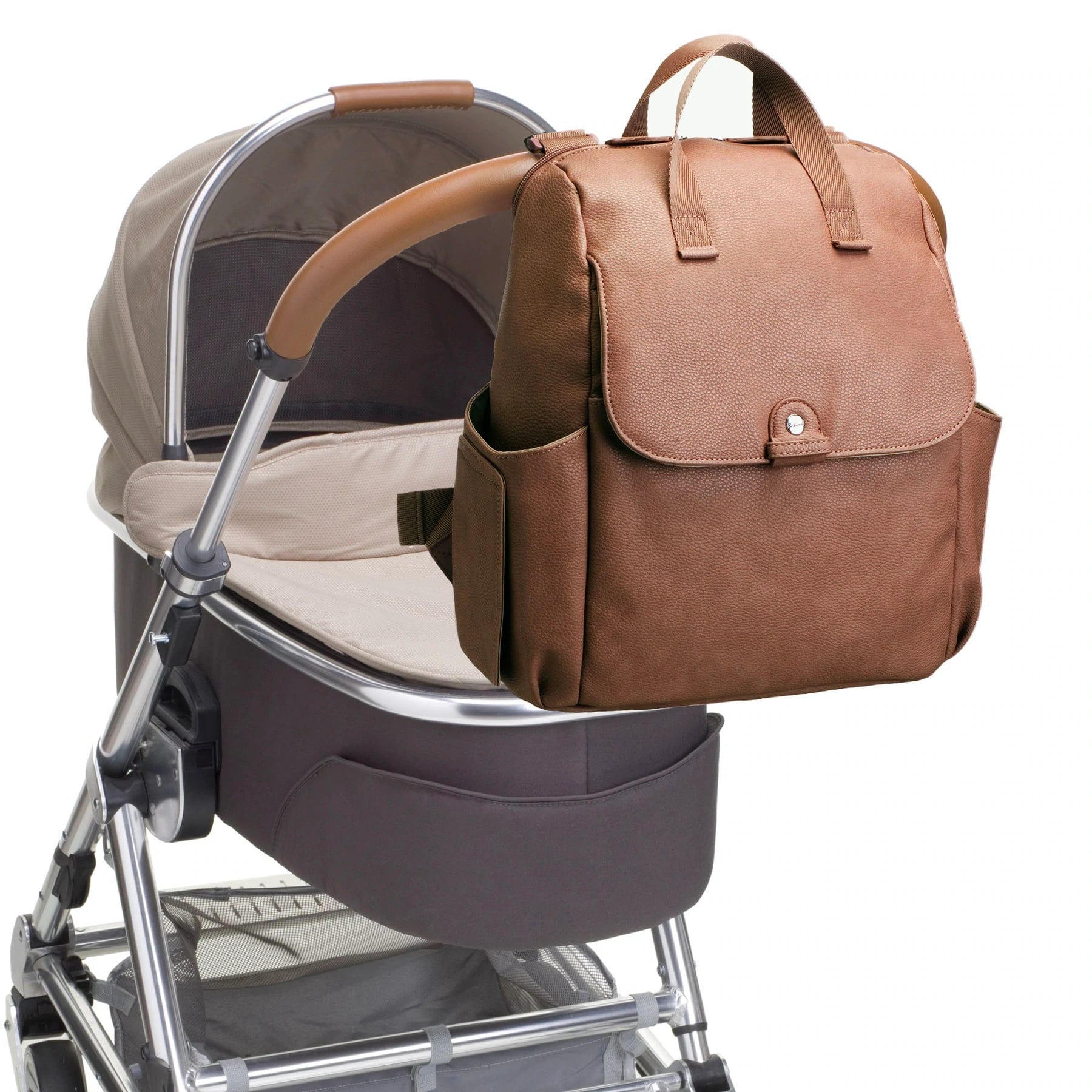 Babymel Robyn Vegan Leather Diaper Bag - Stylish & Spacious Baby Changing Bag for Moms - Perfect for Travel, Shopping & Daily Outings with Baby Essentials