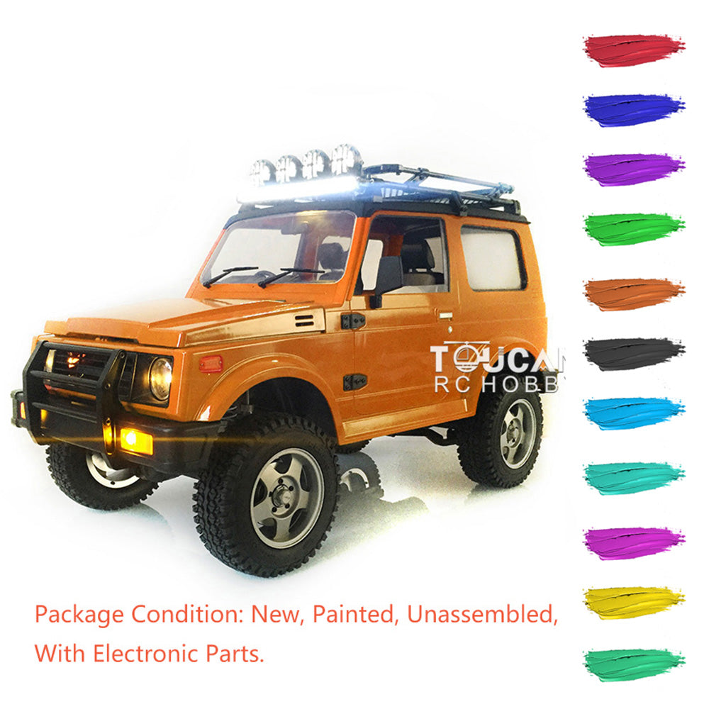 1/6 Scale RC Capo Crawler SIXER1 Off-Road Vehicle - I6S 4WD Remote Control Car with Painted Body & Roof Rack Lights - Perfect for Rock Crawling, Trail Adventures & Outdoor RC Enthusiasts