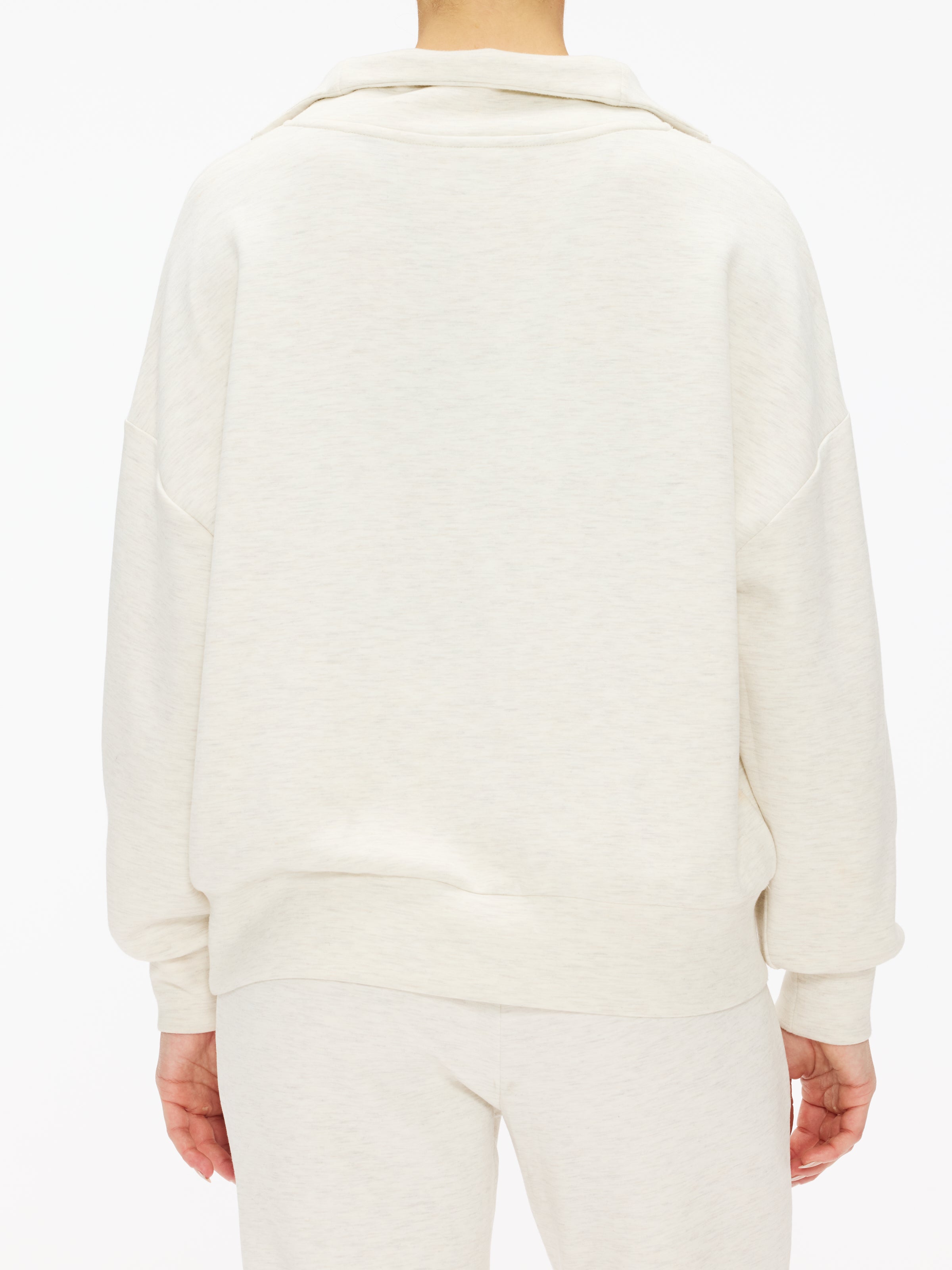 Varley Hawley Half Zip Sweatshirt for Women - Soft Fleece Pullover with Kangaroo Pocket - Perfect for Casual Wear, Gym & Outdoor Activities