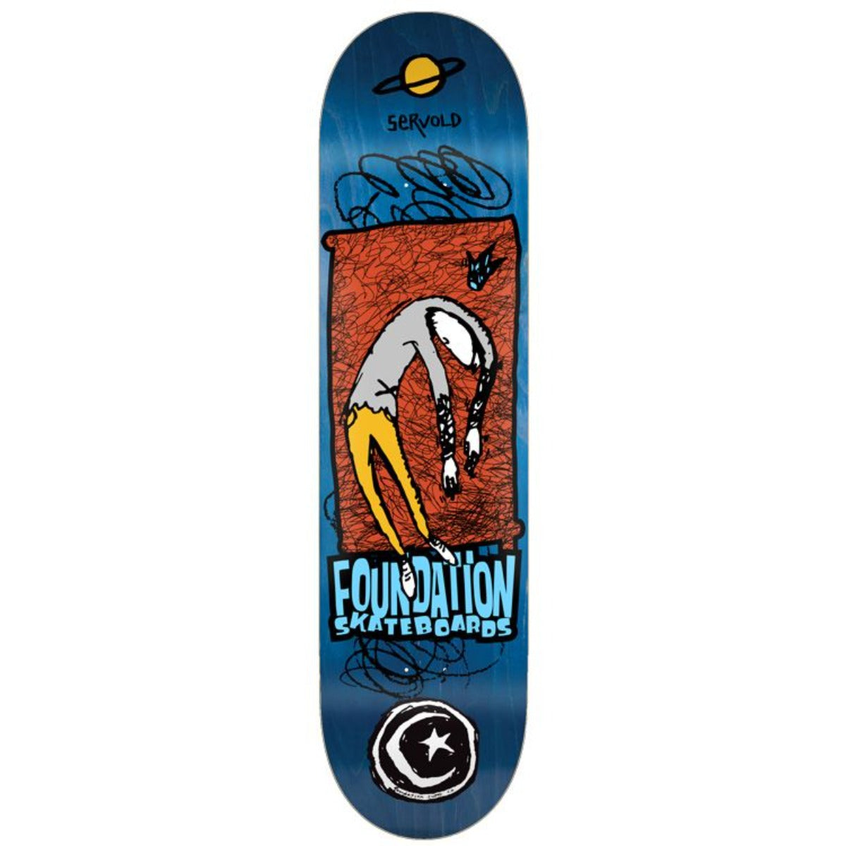 Dakota Servold Planet Saturn Skateboard Deck (8.0) - Premium Quality for Street & Park Skating | Perfect for Beginners & Pro Skaters