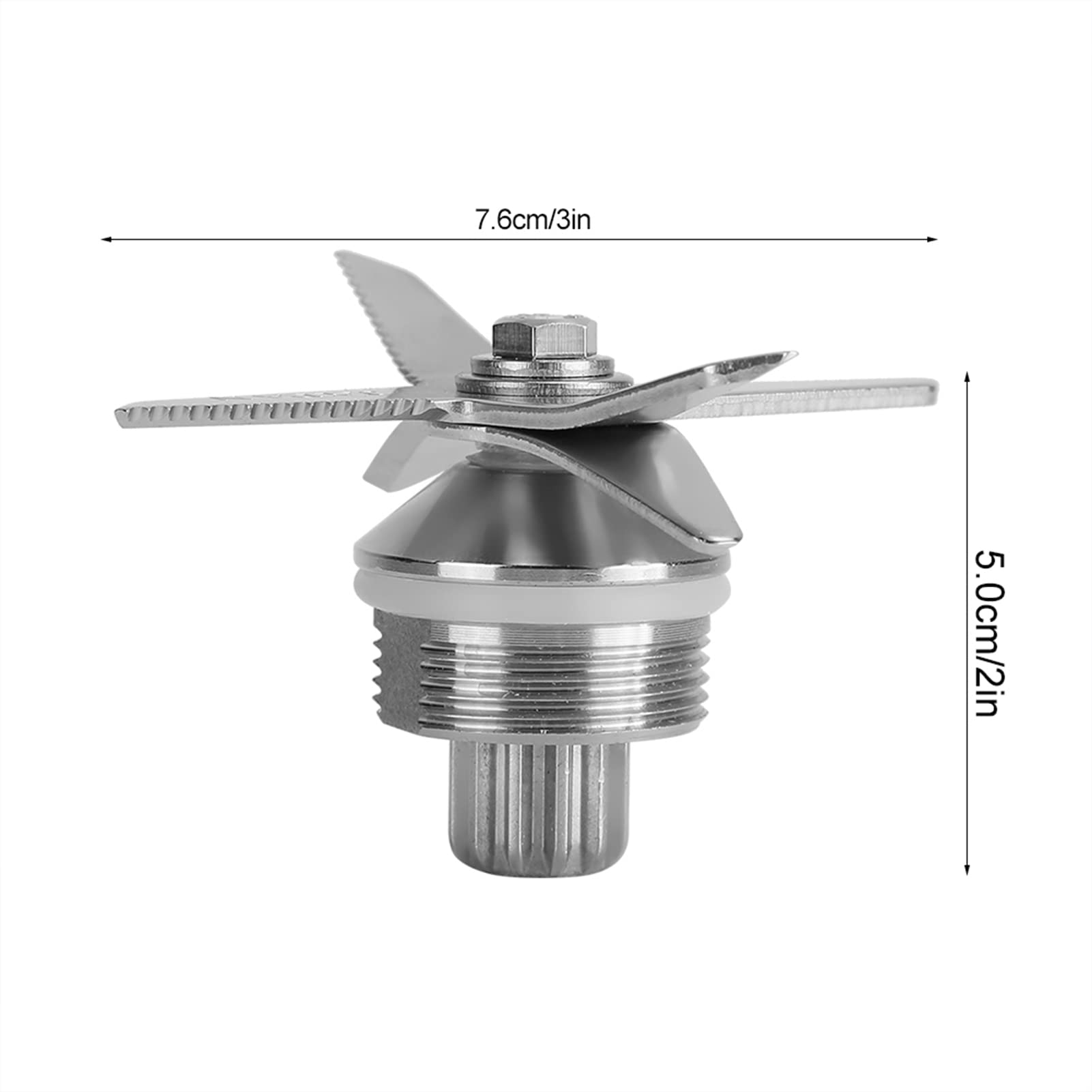 Premium Stainless Steel Blender Blade Replacement - Compatible with Vitamix 5200, 64oz 48oz 32oz Containers - Durable Blender Parts for Smoothies, Juicing & Food Processing - Perfect for Home Kitchens & Commercial Use
