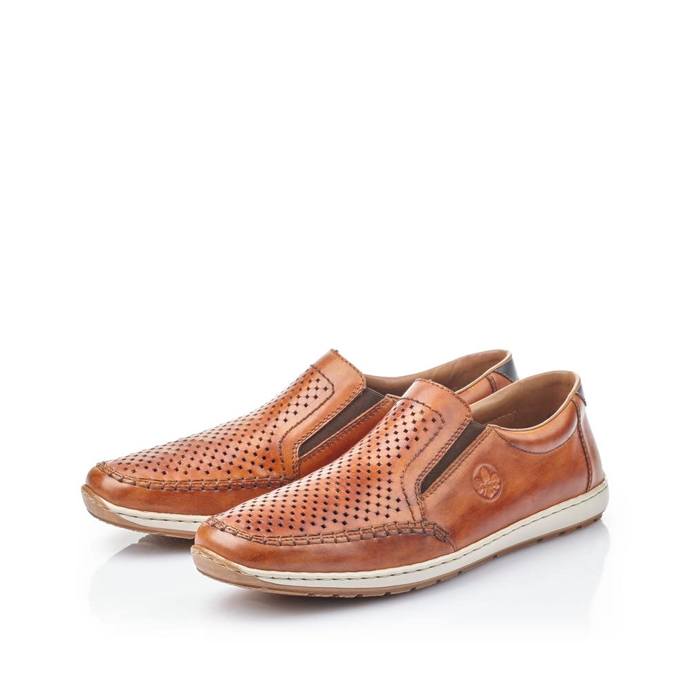 Rieker Men's Casual Low-Top Sneakers Loafers - Comfortable Slip-On Shoes for Walking, Travel & Office Wear
