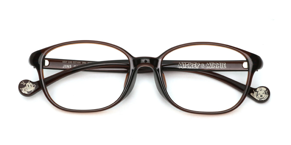 JINS x Disney Mickey & Minnie Kids Glasses Frame 021 286 - Stylish & Comfortable Eyewear for School, Reading & Outdoor Activities