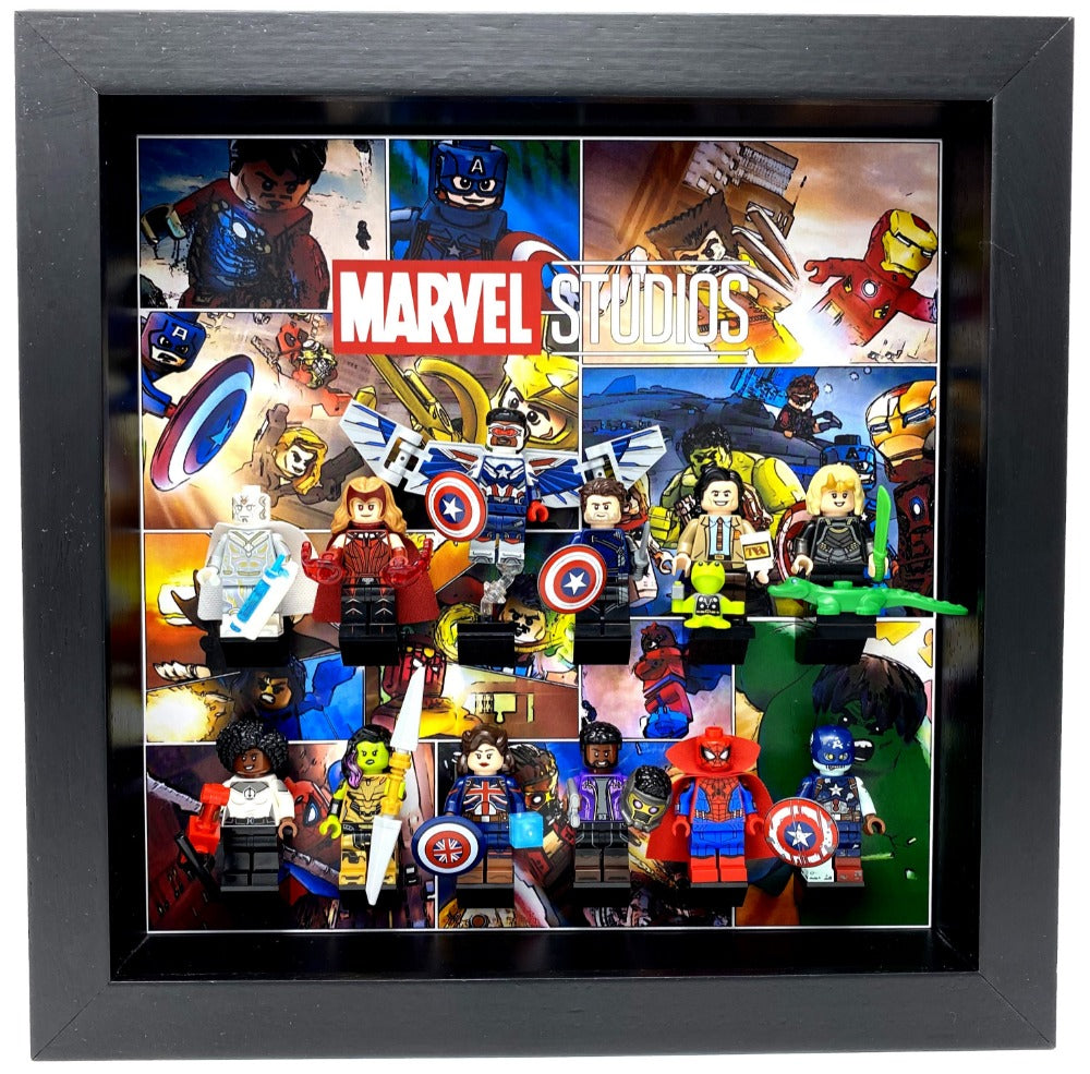 Lego® Marvel Studios Minifigures Display Frame - Collectible Minifigure Showcase for Home & Office Decor