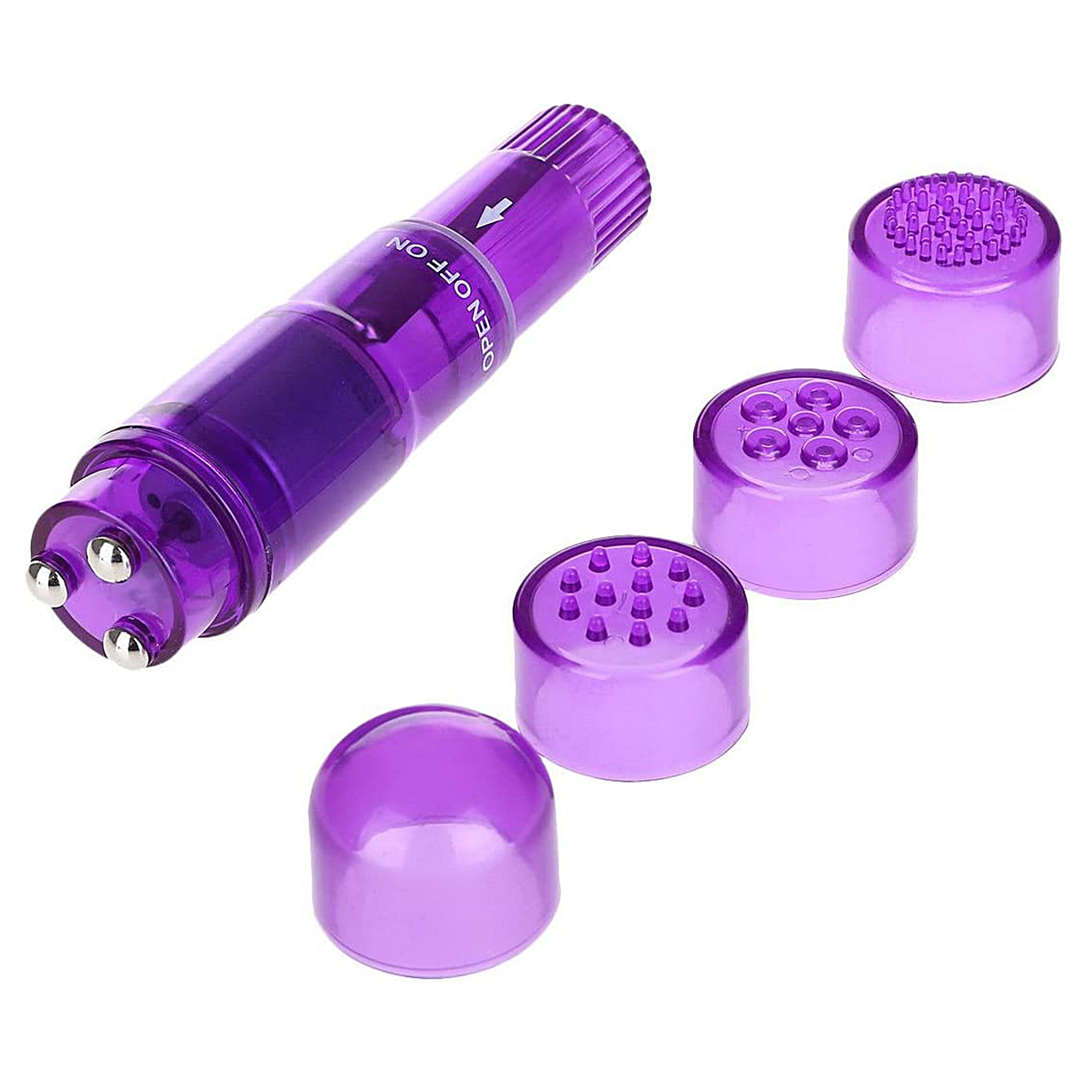 Sonique Speedy Pocket-Sized Vibrator Massager with Attachments - Discreet & Powerful Personal Massager for Women, Travel & Stress Relief