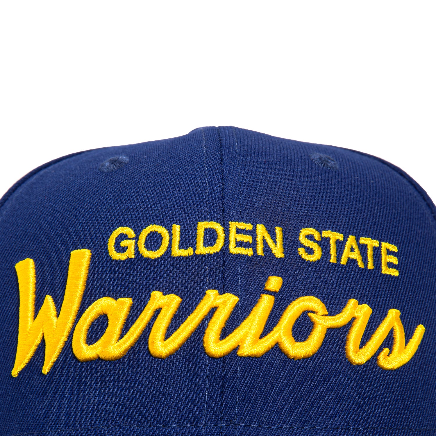 New Era 9Seventy Golden State Warriors Script Stretch Snapback Hat - Royal & Gold - Official NBA Basketball Cap for Men & Women - Perfect for Games, Streetwear & Fan Collections