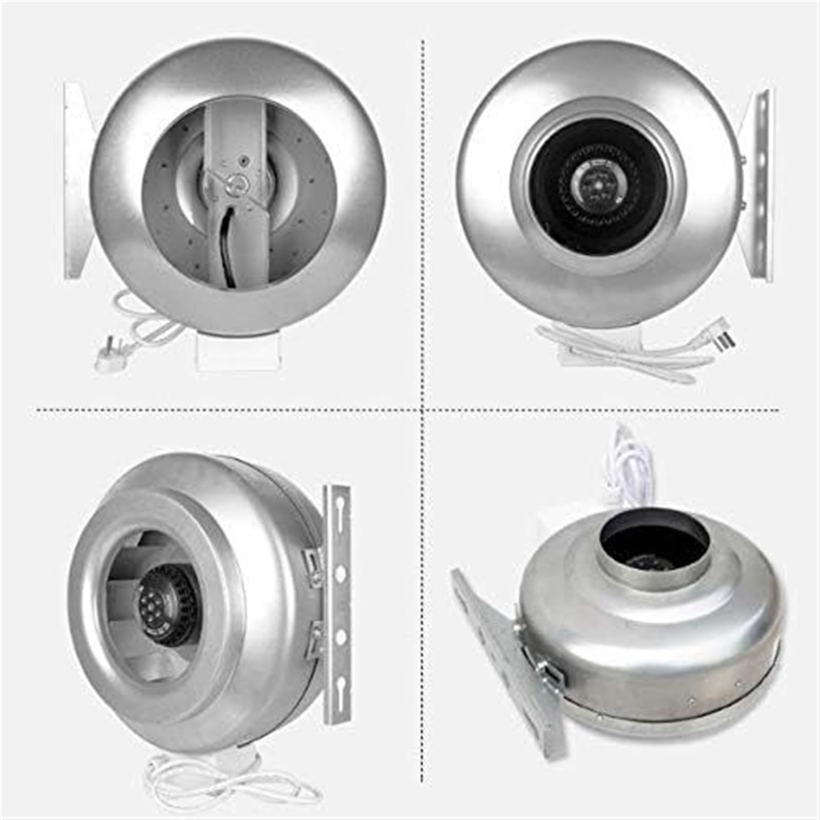 High Capacity Inline Centrifugal Fan - Powerful Kitchen Exhaust Ventilation Fan & Smoke Extractor for Commercial & Home Use