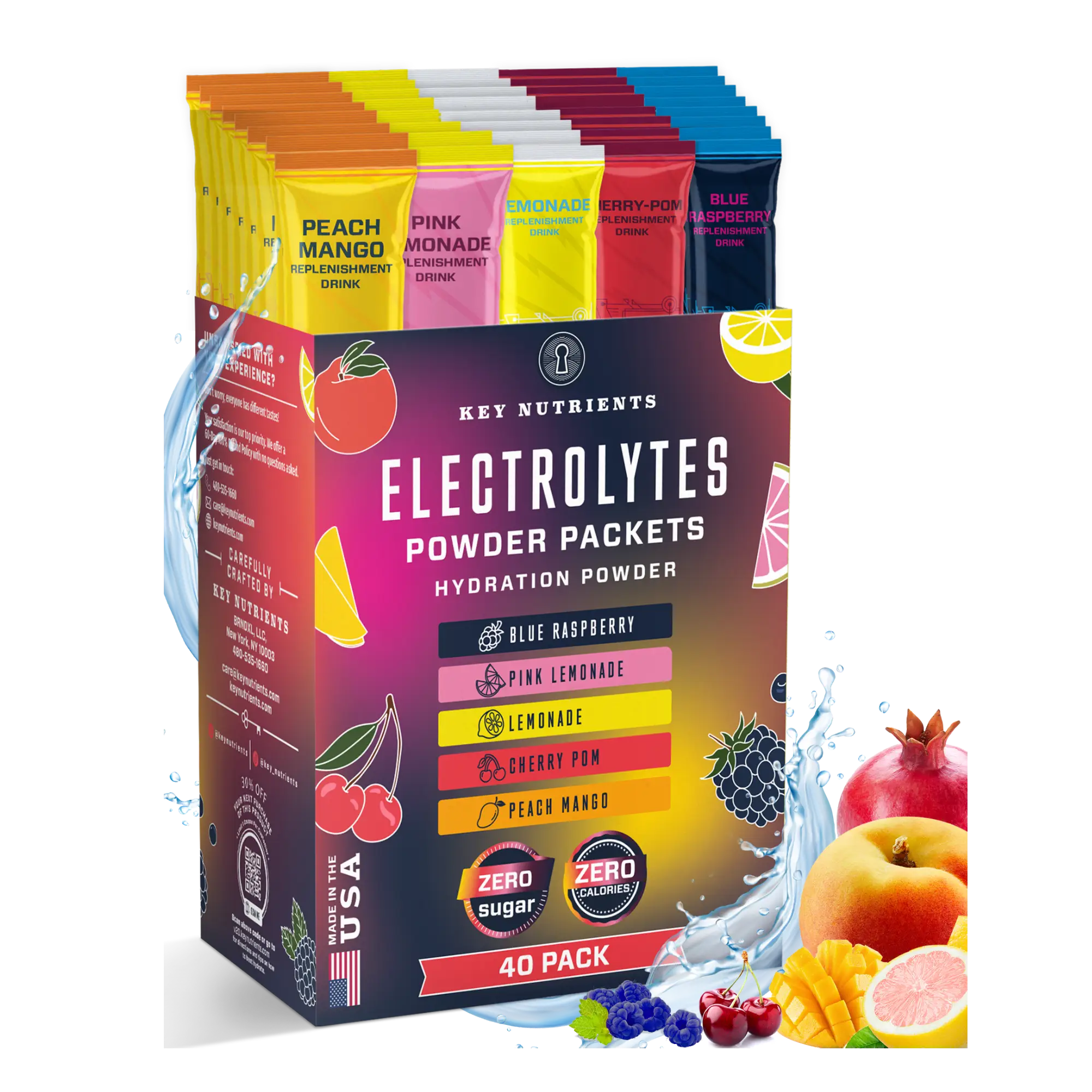 Electrolyte Recovery Plus Powder Travel Packets - Hydration Boost for Athletes & Travelers - Perfect for Workouts, Hiking & Post-Workout Recovery