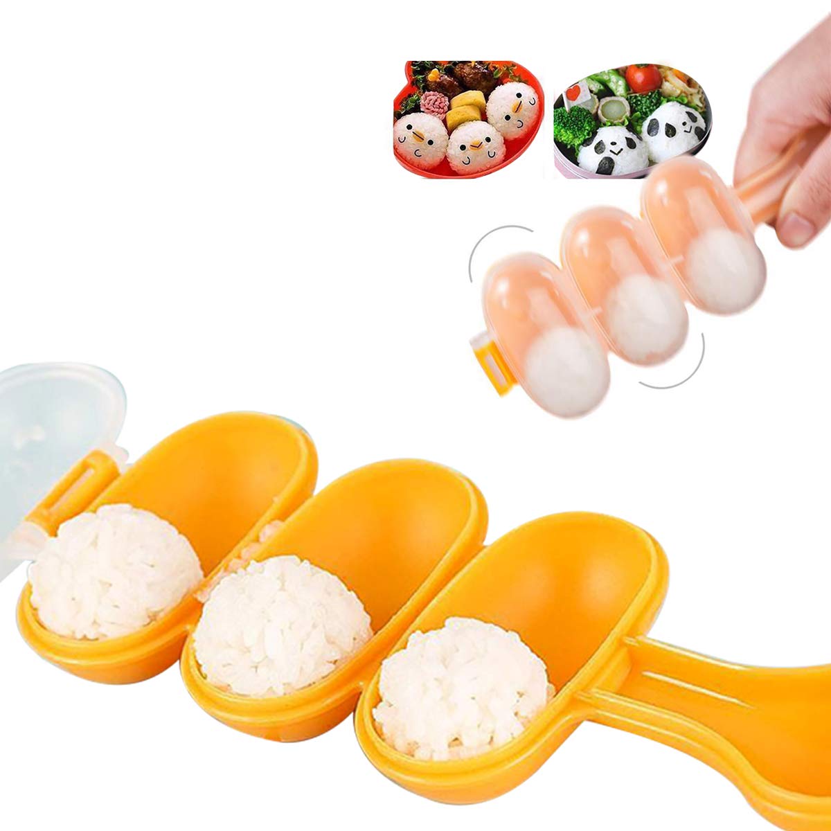 Nigiri Sushi Mold Kit - DIY Japanese Bento Rice Ball Maker & Sushi Press Tool - Perfect for Homemade Sushi, Onigiri, and Lunch Box Preparation - Great for Parties, Meal Prep, and Japanese Cooking Enthusiasts
