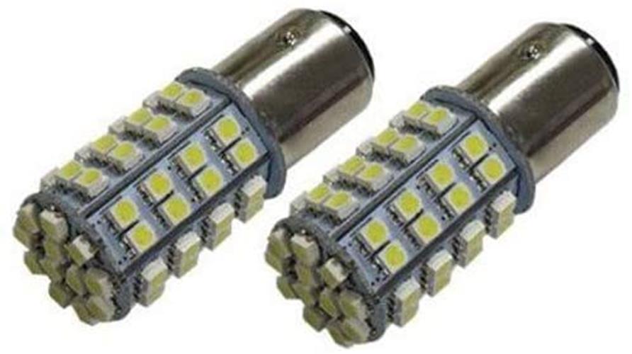 1157 Dual Color Switchback LED Bulbs - Front Turn Signal Lights (60 White/60 Amber) - Perfect for Car, Truck, Motorcycle & RV Lighting Upgrades