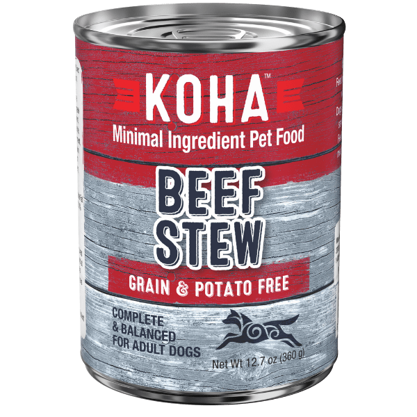 KOHA Beef Stew Canned Dog Food - Grain-Free Wet Food for Dogs | High Protein Meal for Adult & Senior Dogs | Perfect for Home, Travel & Emergency Preparedness