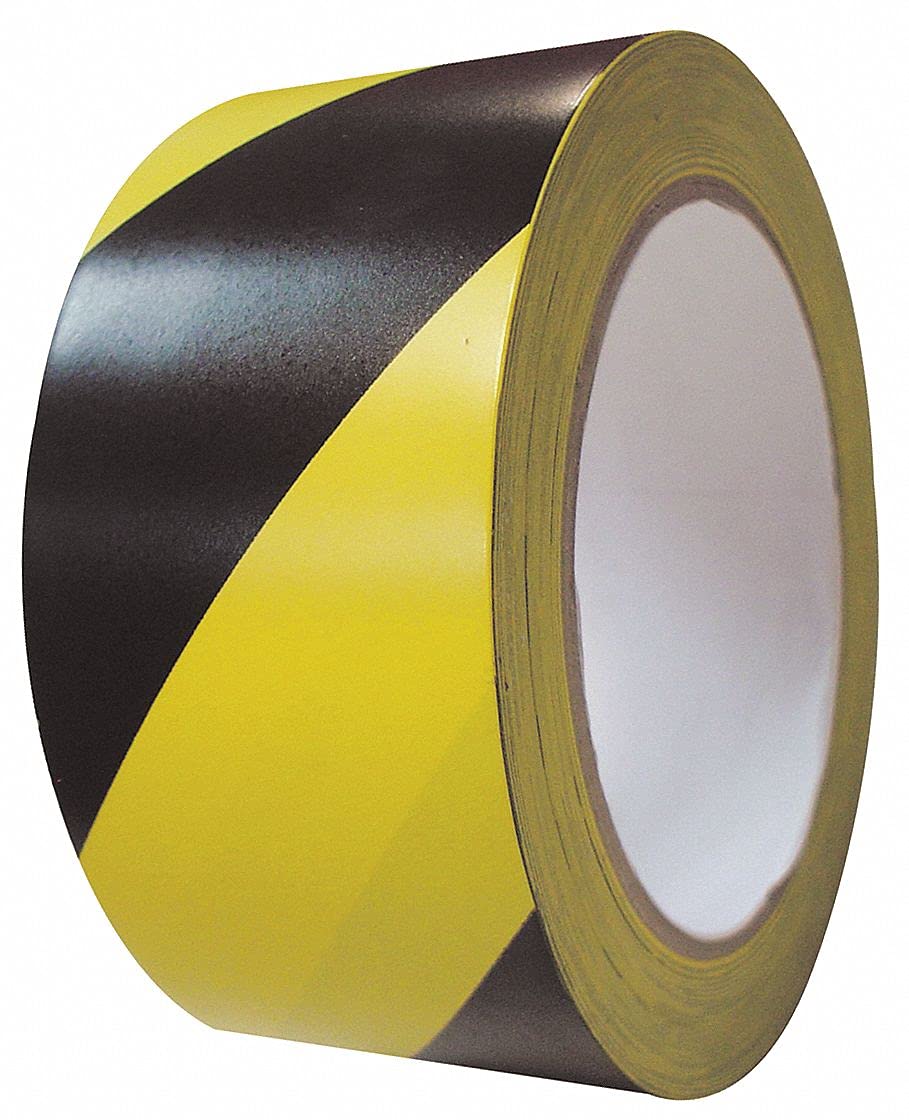 2-Inch x 108-Foot Yellow and Black Adhesive Tape - Heavy Duty Duct Tape for Packaging, Repairs, DIY Projects, and Home Improvement