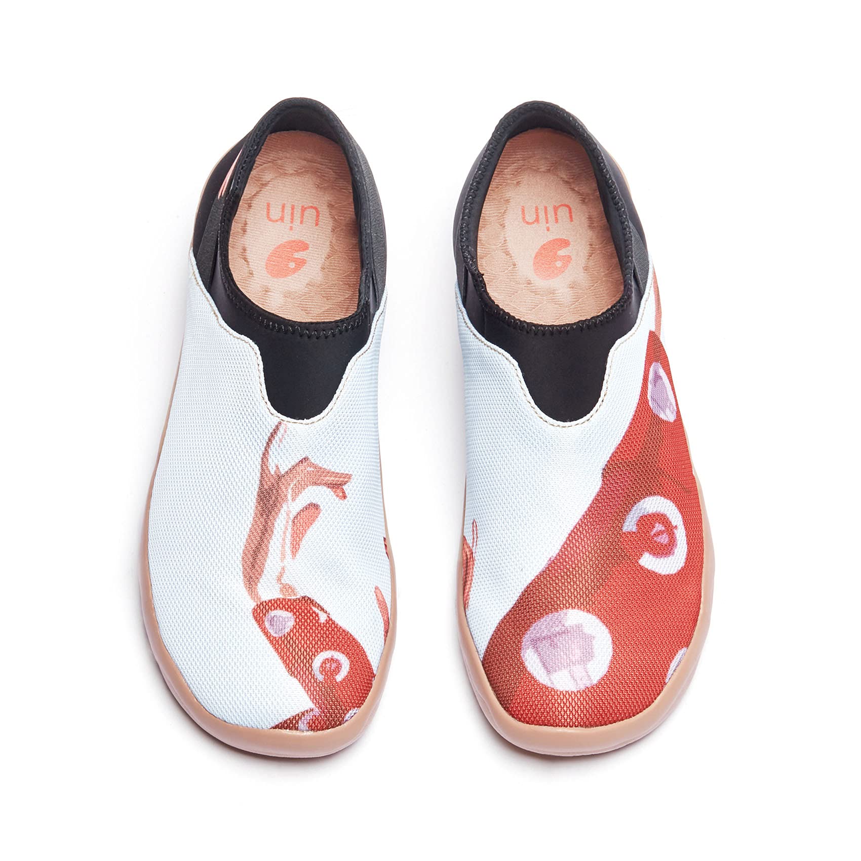 UIN Women's Walking Shoes - Slip On Casual Sneakers with Lightweight Mesh & Art Painted Design for Comfort - Perfect for Walking, Travel, and Everyday Wear