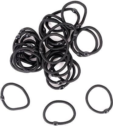 15 Pack Hair Rubber Bands - Soft & Stretchable Hair Ties for Women & Girls - Perfect for Ponytails, Braids & Everyday Hairstyles