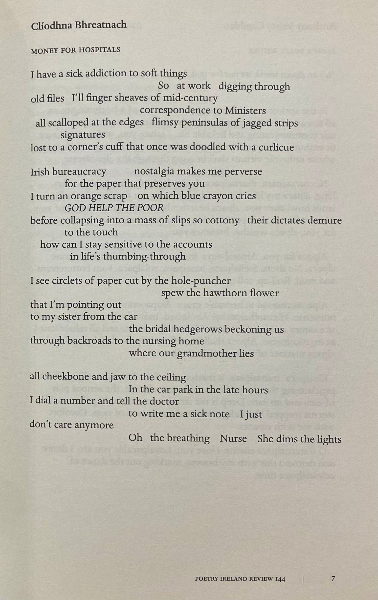 Poetry Ireland Review Issue 144 - Contemporary Irish Poetry Collection | Perfect for Literature Lovers & Poetry Enthusiasts