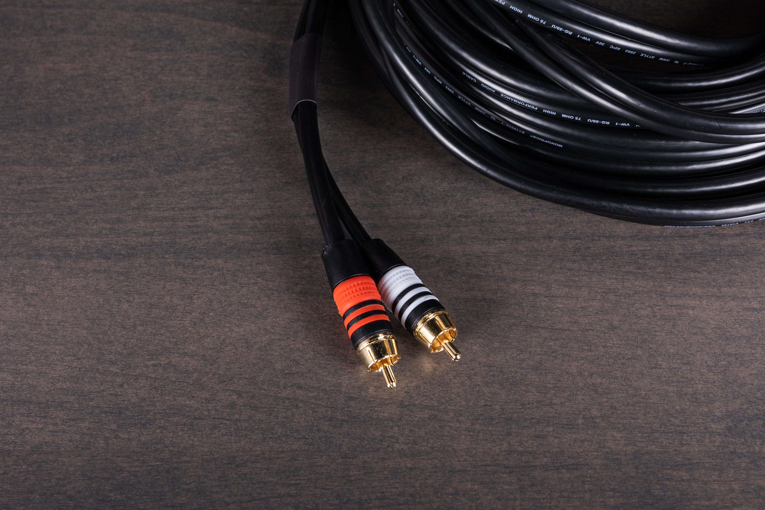 Monoprice Premium RCA Audio Cable - 6ft High-Quality Stereo Interconnect for Home Theater, Turntable, and Audio Systems