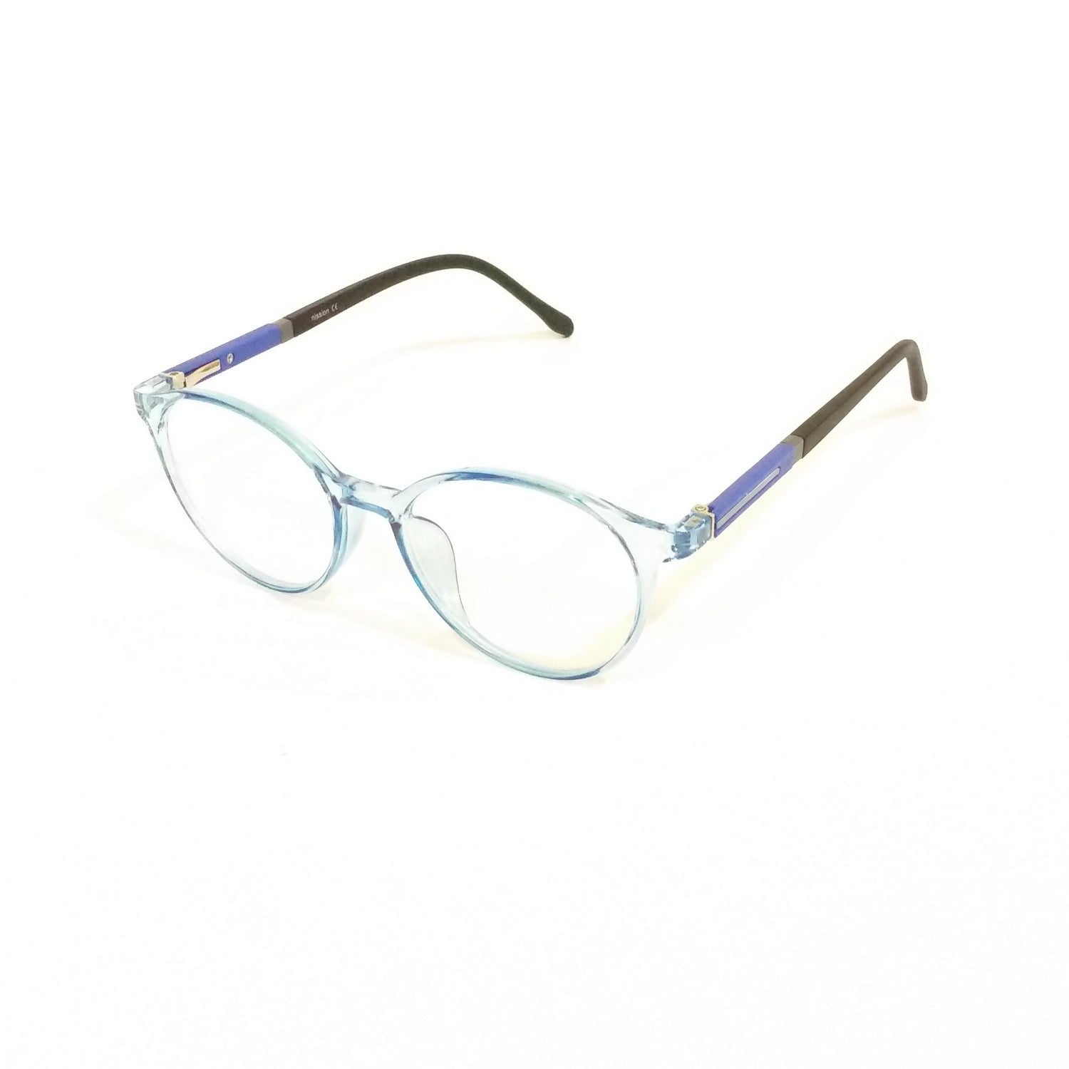 Blue Light Blocking Glasses for Men & Women – Stylish Round Frame Computer Glasses with Anti-UV Protection | Lightweight Eyewear for Office Work, Gaming & Digital Screen Use (Model 66002)