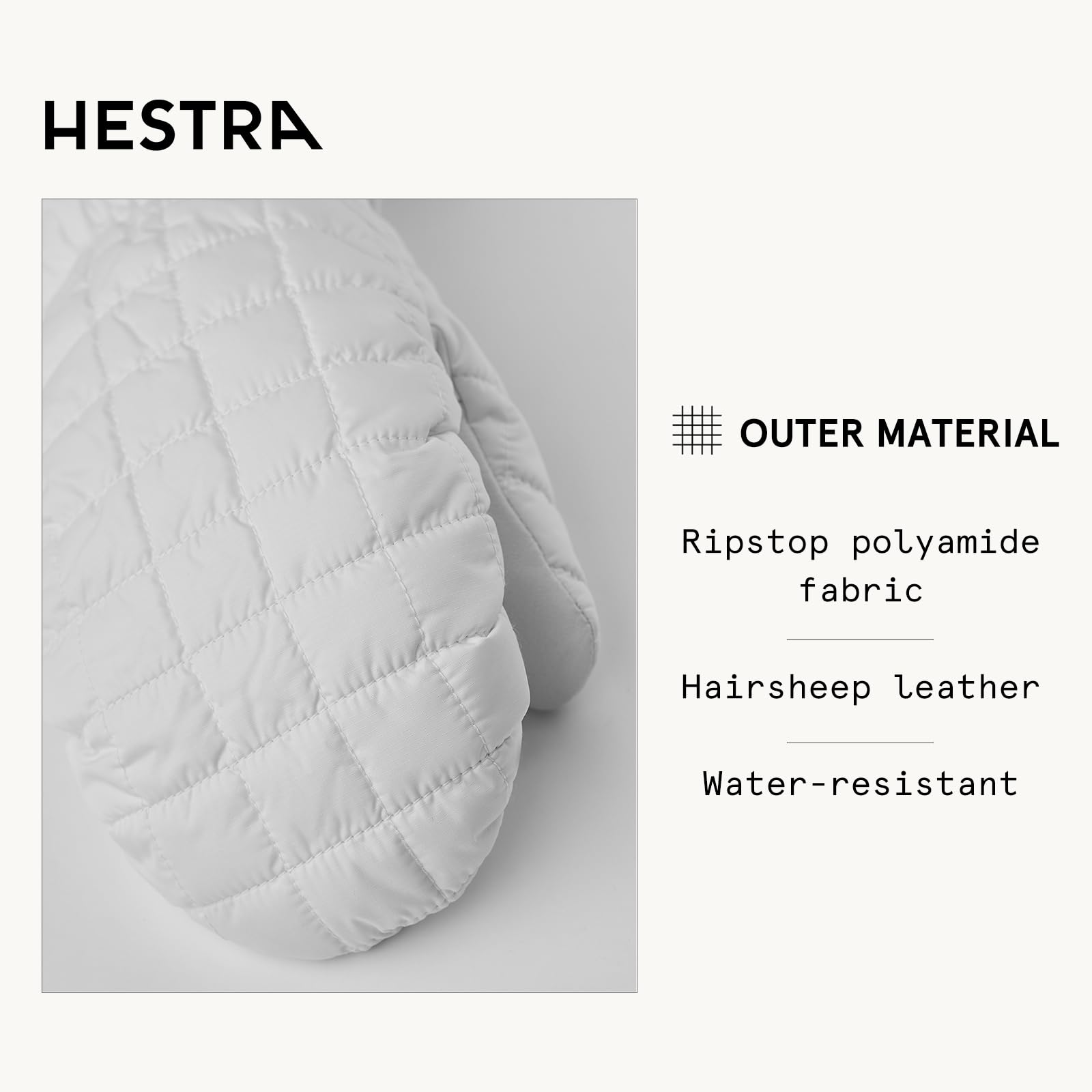 Hestra Moon Light Windproof Insulated Mittens for Men & Women - Warm Winter Gloves for Alpine Skiing, Snowboarding, Cross Country Ski & Snowshoeing - Perfect for Cold Weather Outdoor Activities