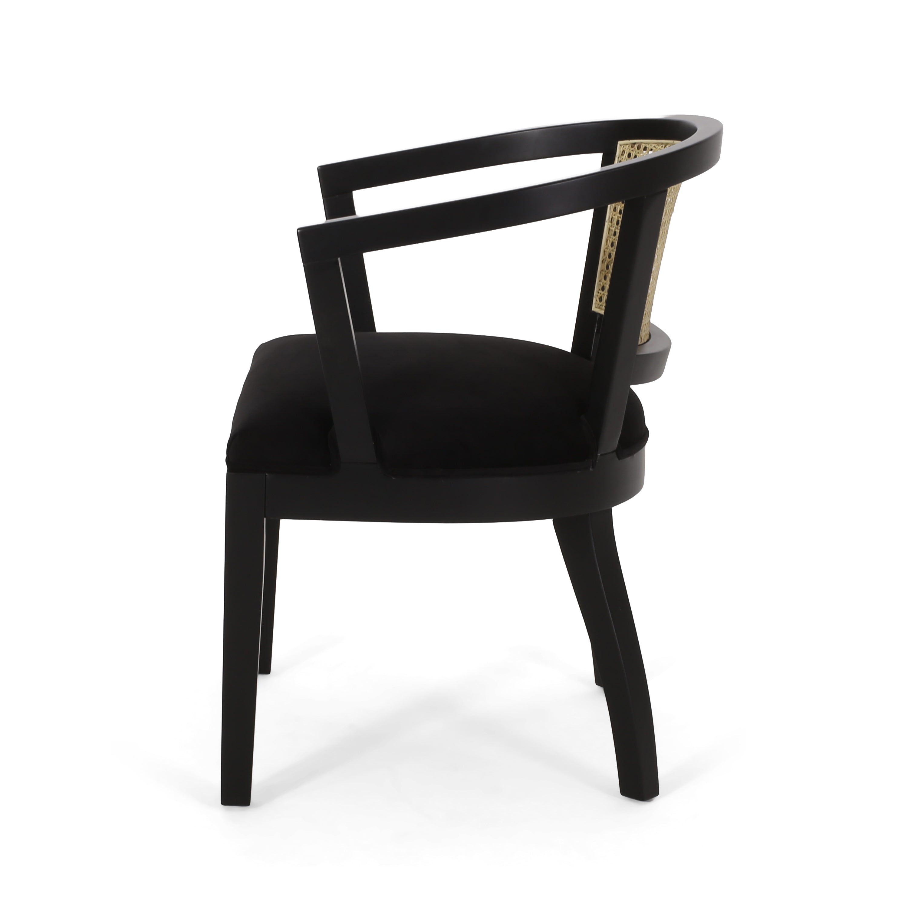 Modern Dining Chairs Set of 2 - Sturdy Wooden Kitchen Chairs with Padded Seat Cushions - Perfect for Dining Room, Kitchen, Breakfast Nook & Small Spaces