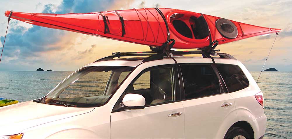 EcoRack J Style Kayak Carrier - Heavy Duty Roof Rack for Canoes & Kayaks - Secure Transport for Outdoor Adventures - Perfect for Camping, Fishing & Water Sports