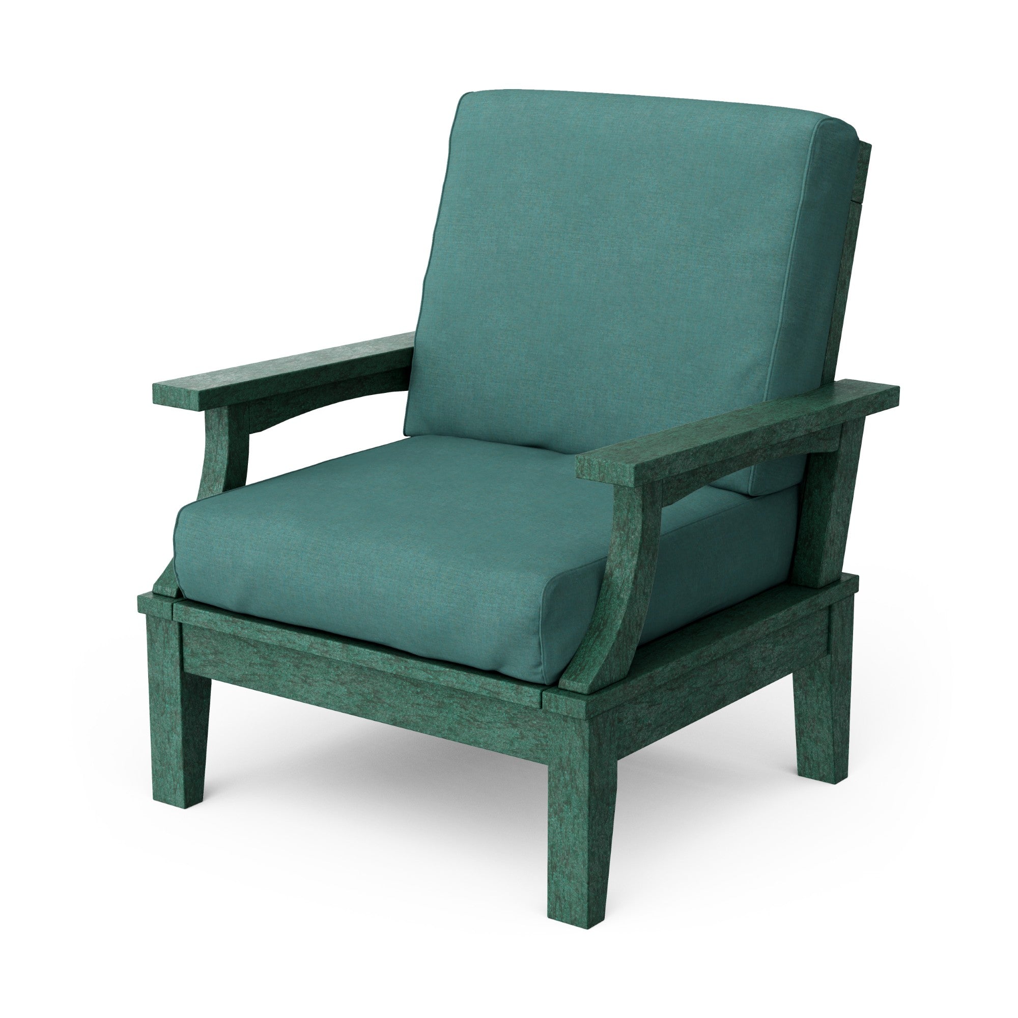 Heritage Deep Seating Patio Chair with Weather-Resistant Cushions - Outdoor Lounge Furniture for Garden, Poolside & Backyard Relaxation