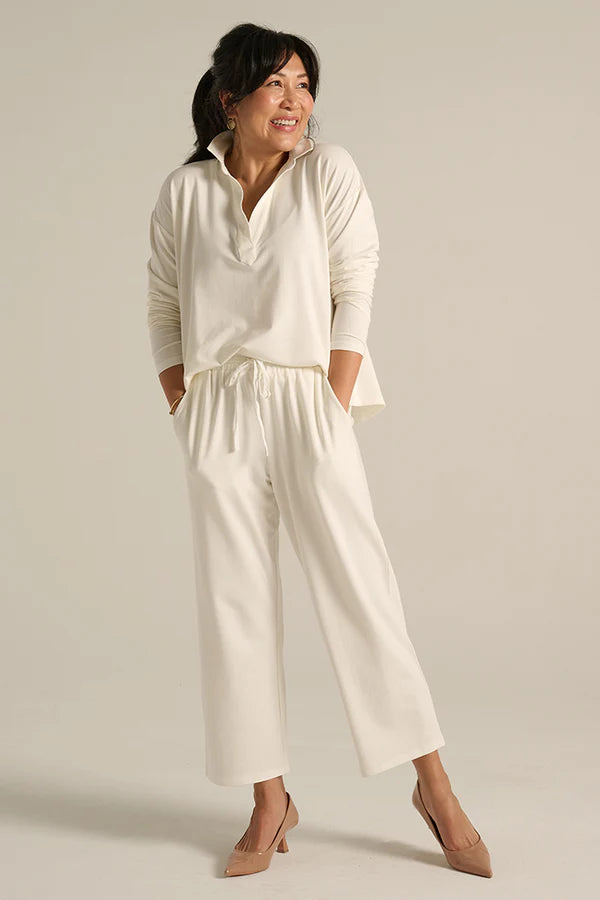 Stevie Top - Soft White Blouse for Women | Comfortable & Stylish Casual Wear for Office, Date Night & Everyday Outfits