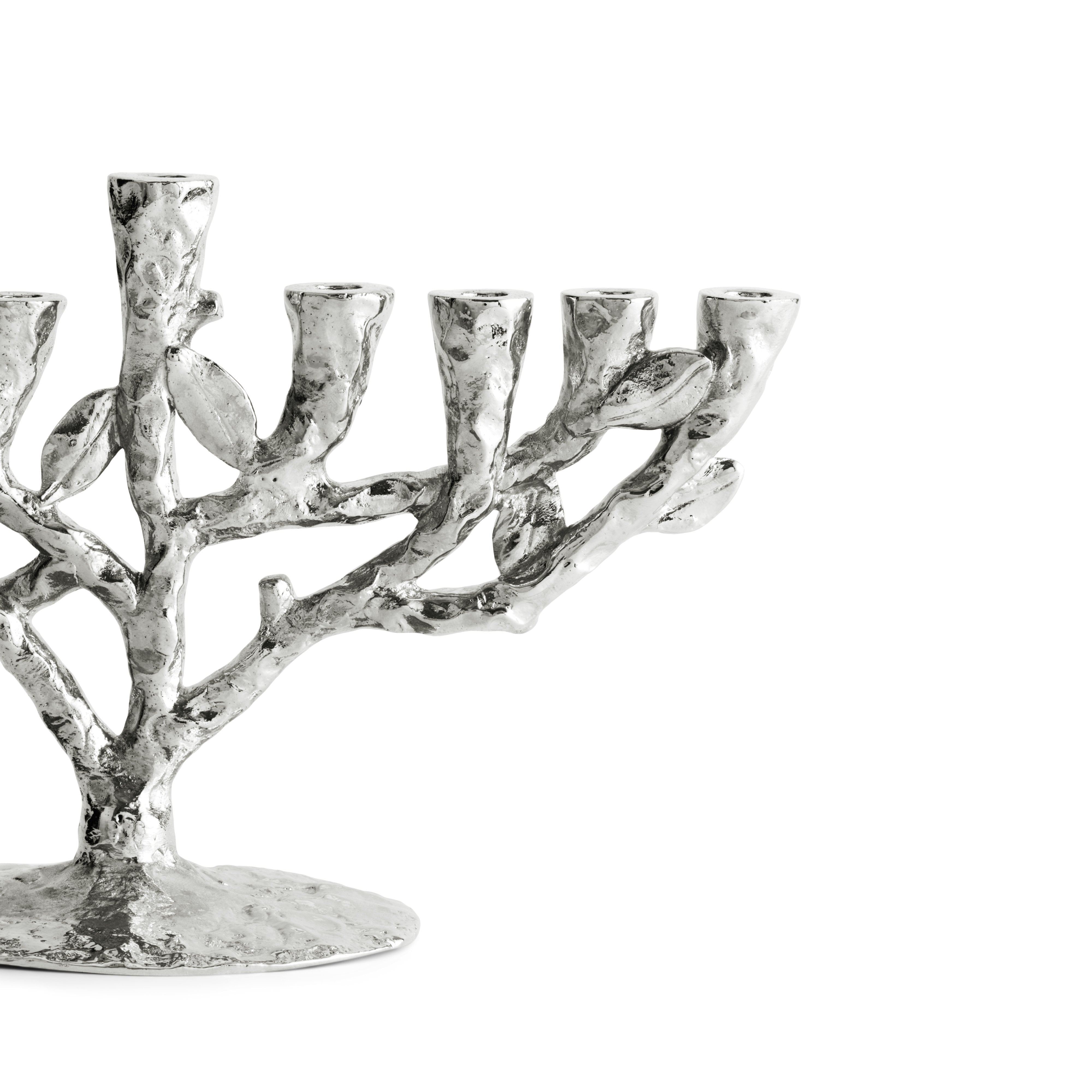 Tree of Life Children's Menorah - Hanukkah Kids' Candle Holder for Jewish Holiday Celebrations & Home Decor