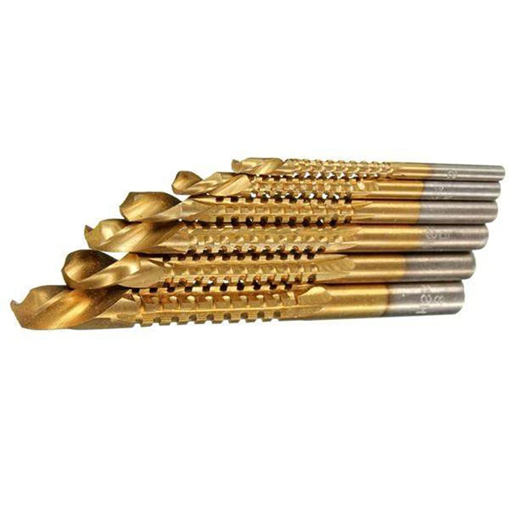 High Speed Steel Twist Drill Bit Set - 3mm/4mm/5mm/6mm/6.5mm/8mm 6pcs - Woodworking & Metal Cutting Power Tool Accessories for DIY Projects & Professional Use