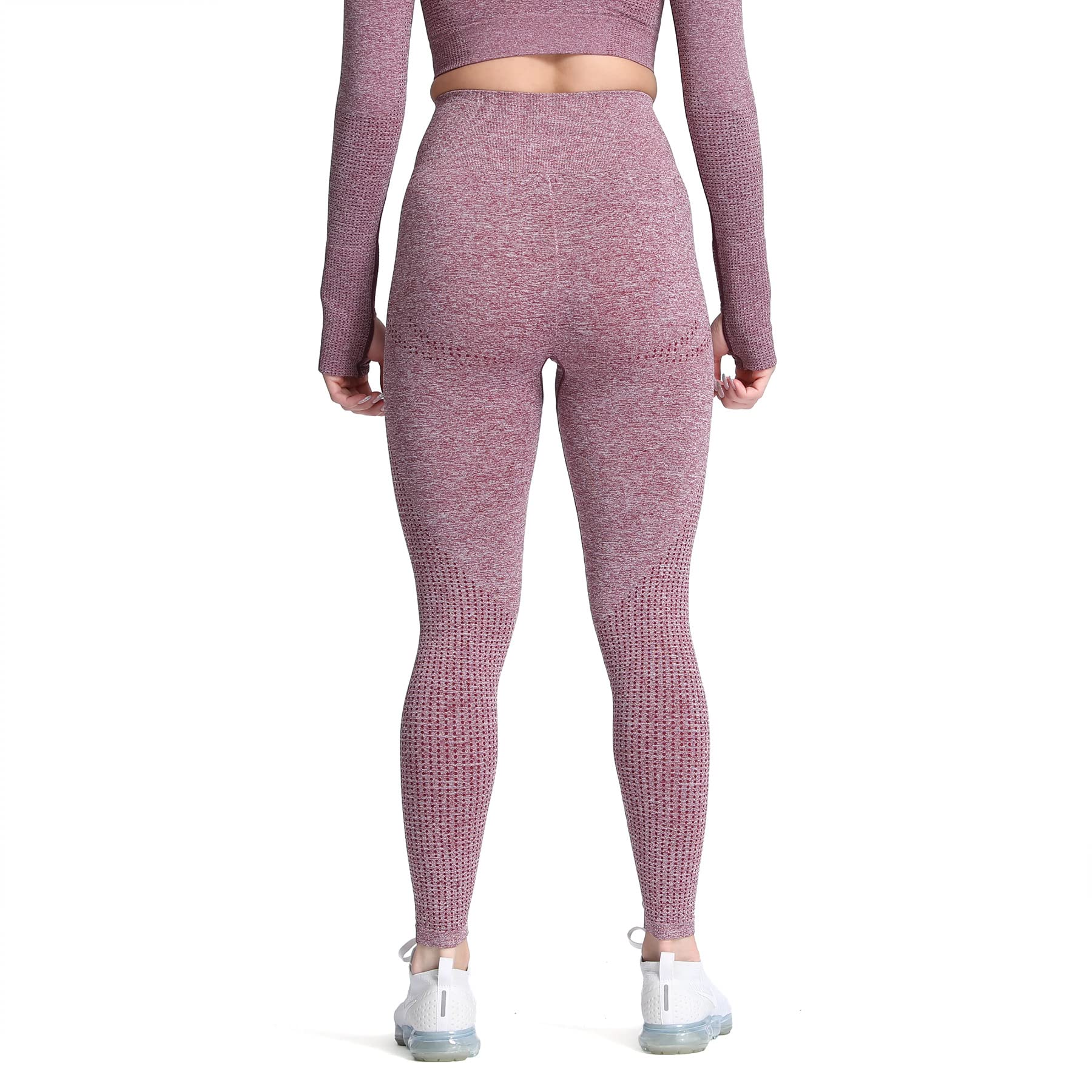 Aoxjox High Waist Yoga Pants for Women - Seamless Workout Leggings 24