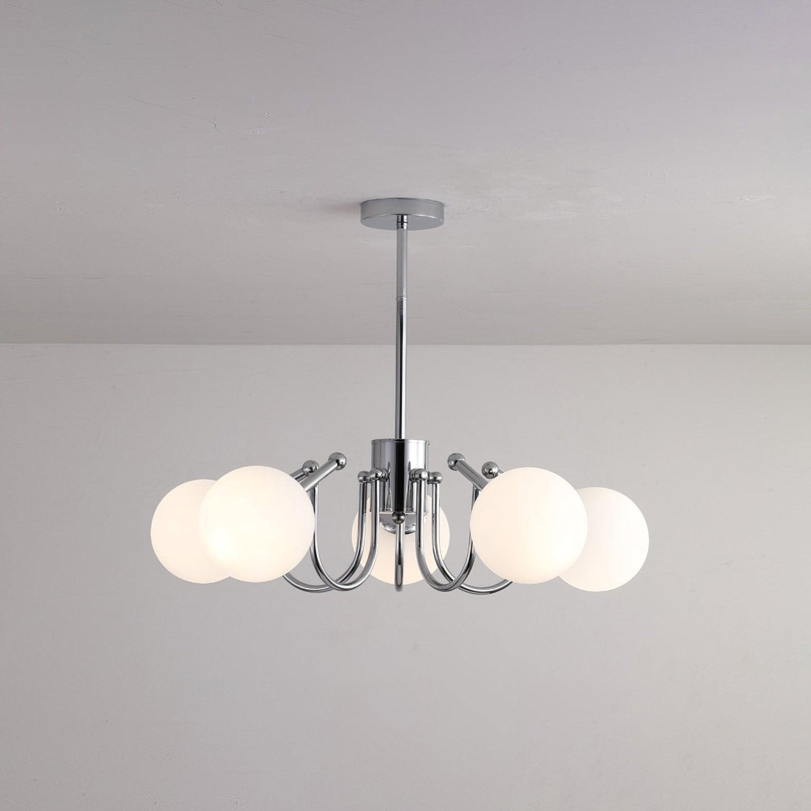 Elegant Bianca Crystal Chandelier - Modern Ceiling Light Fixture for Dining Room, Bedroom & Living Room Decor | Energy Efficient LED Lighting | Easy Installation