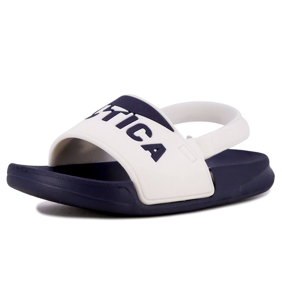 Nautica Kids Toddler-Infant Athletic Slide Pool Sandal for Boys & Girls | Infant/Toddler/Little Kid | Perfect for Beach, Pool, and Outdoor Play