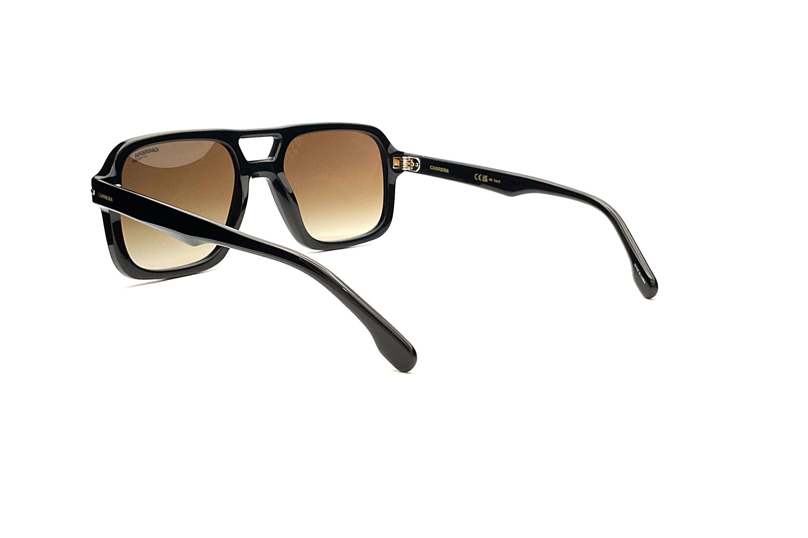 Carrera 317/S Sunglasses - Black Aviator Style for Men & Women - UV Protection, Polarized Lenses - Perfect for Driving, Outdoor Sports & Fashion
